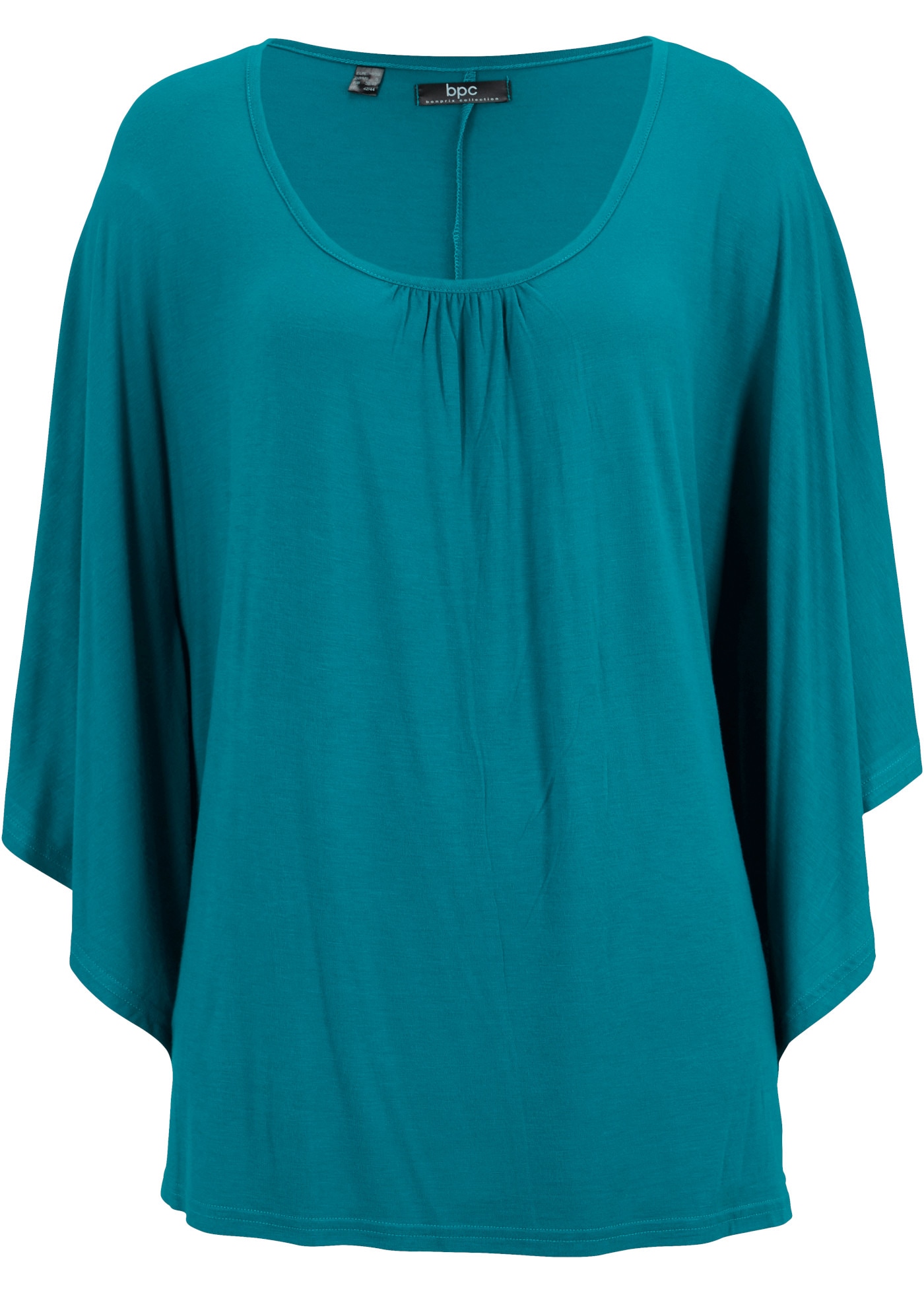 bonprix T-Shirt locker geschnittenes Fledermausshirt, mit Rundhalsausschnitt