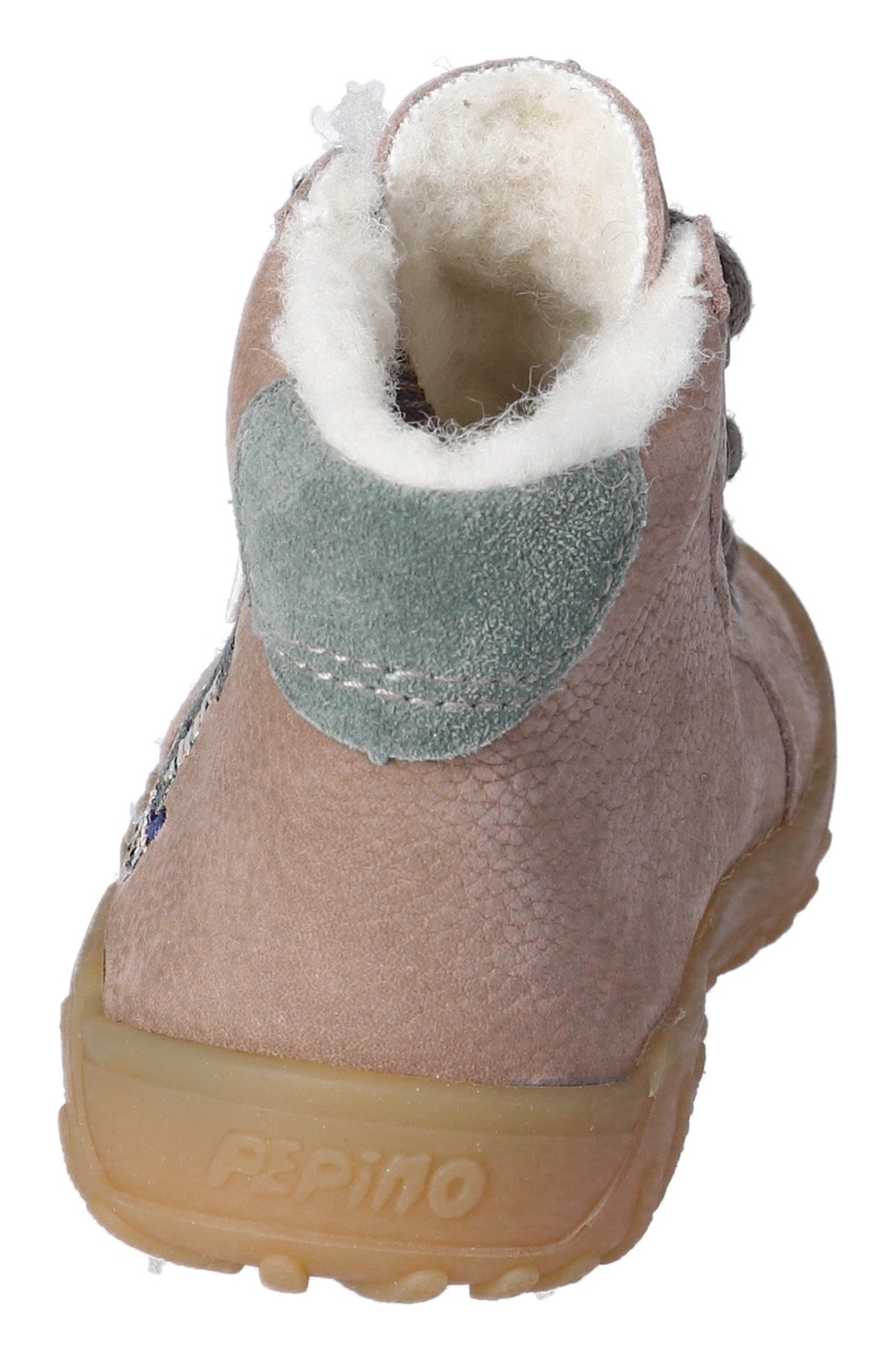 PEPINO by RICOSTA Lauflernschuh »Dusty WMS: weit«, Babystiefel, Winterschuh, Schnürstiefel mit wärmender Schurwolle