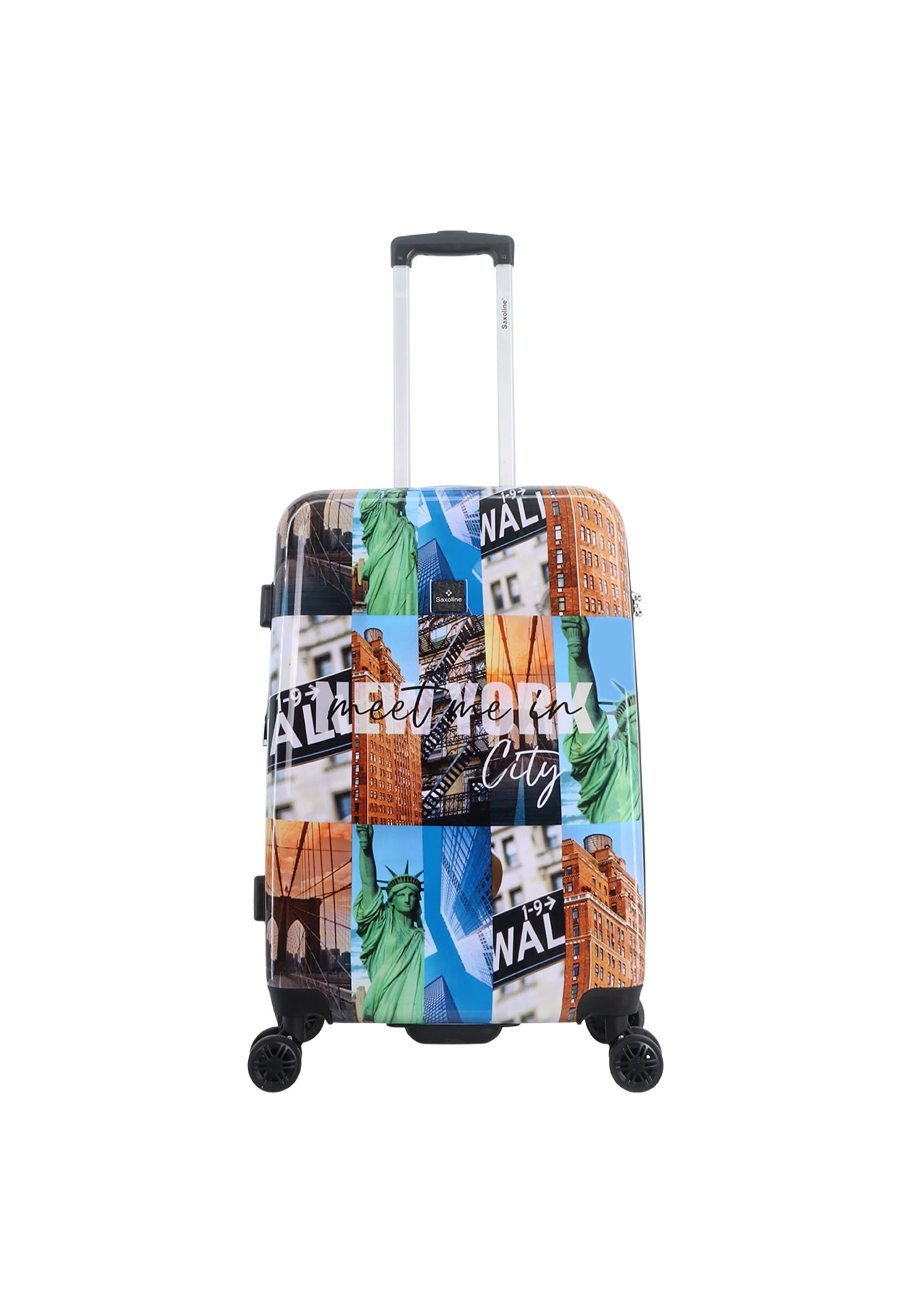 SAXOLINE Koffer "The Big Apple", bunt, Koffer, aus ABS/PC-Material