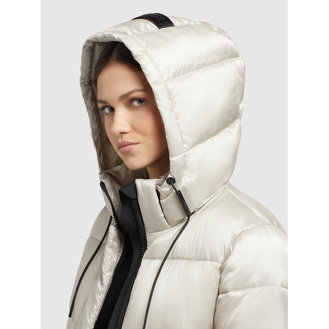 khujo Steppjacke »STINE SATIN«, (1 St.), mit Kapuze online bestellen | BAUR