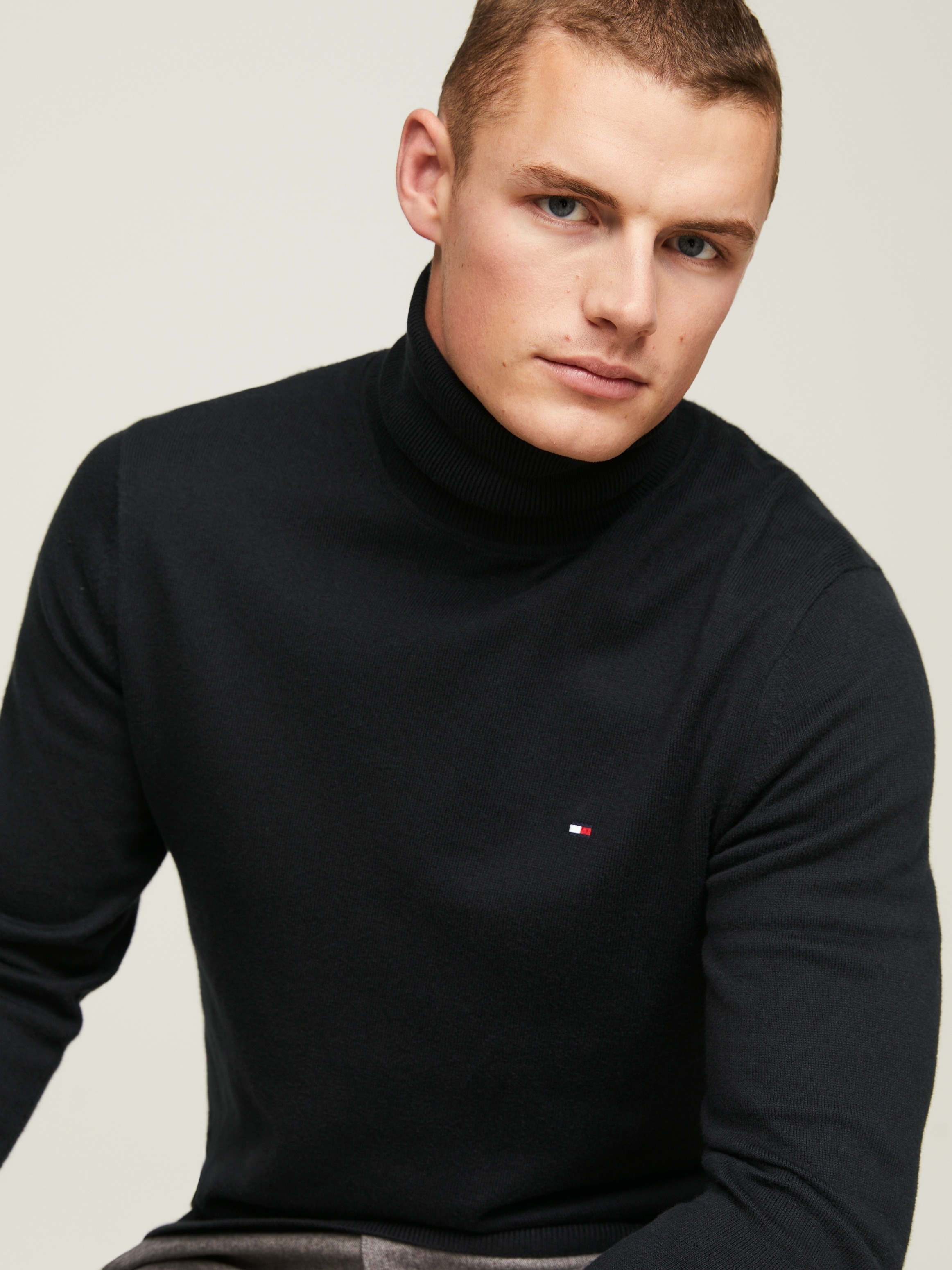 Tommy Hilfiger 1100000002199 "PIMA ORG CTN CASHMERE ROLL NECK"