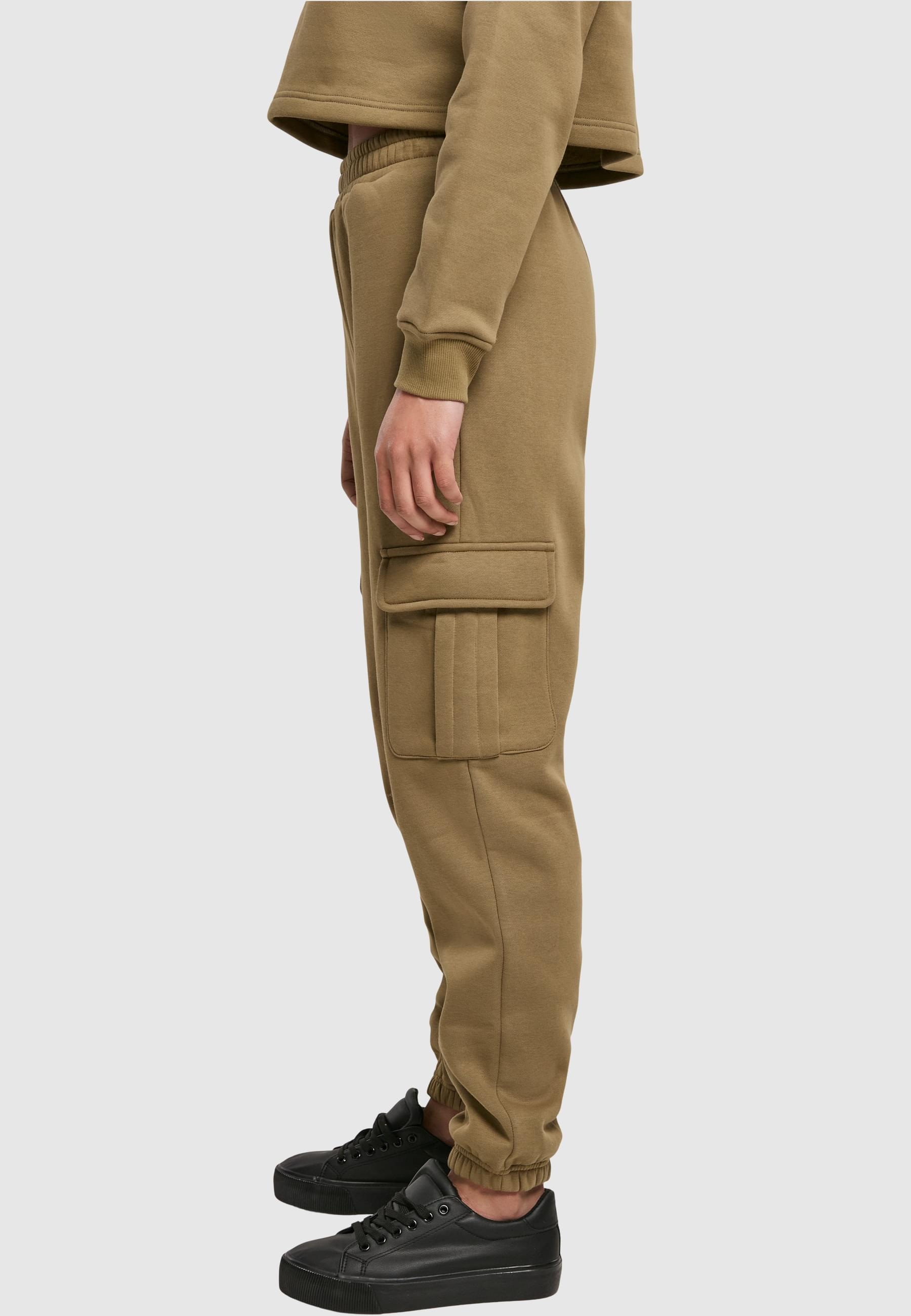 URBAN CLASSICS Jogginghose »Urban Classics Damen Ladies High Waist Cargo Sweat Pants«, (1 tlg.)