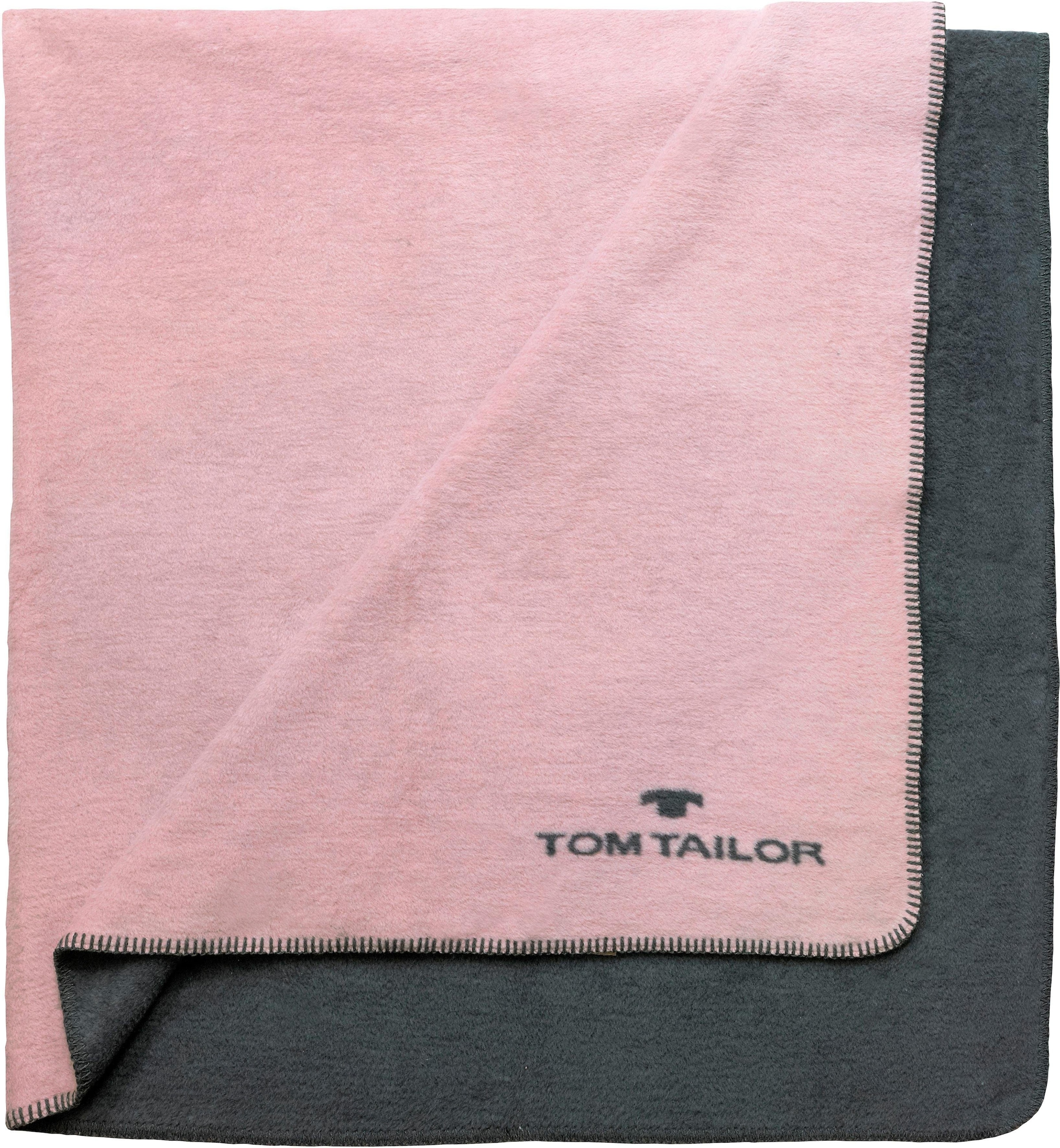 TOM TAILOR HOME Doubleface Kuscheldecke | »Basti«, Wohndecke BAUR Decke