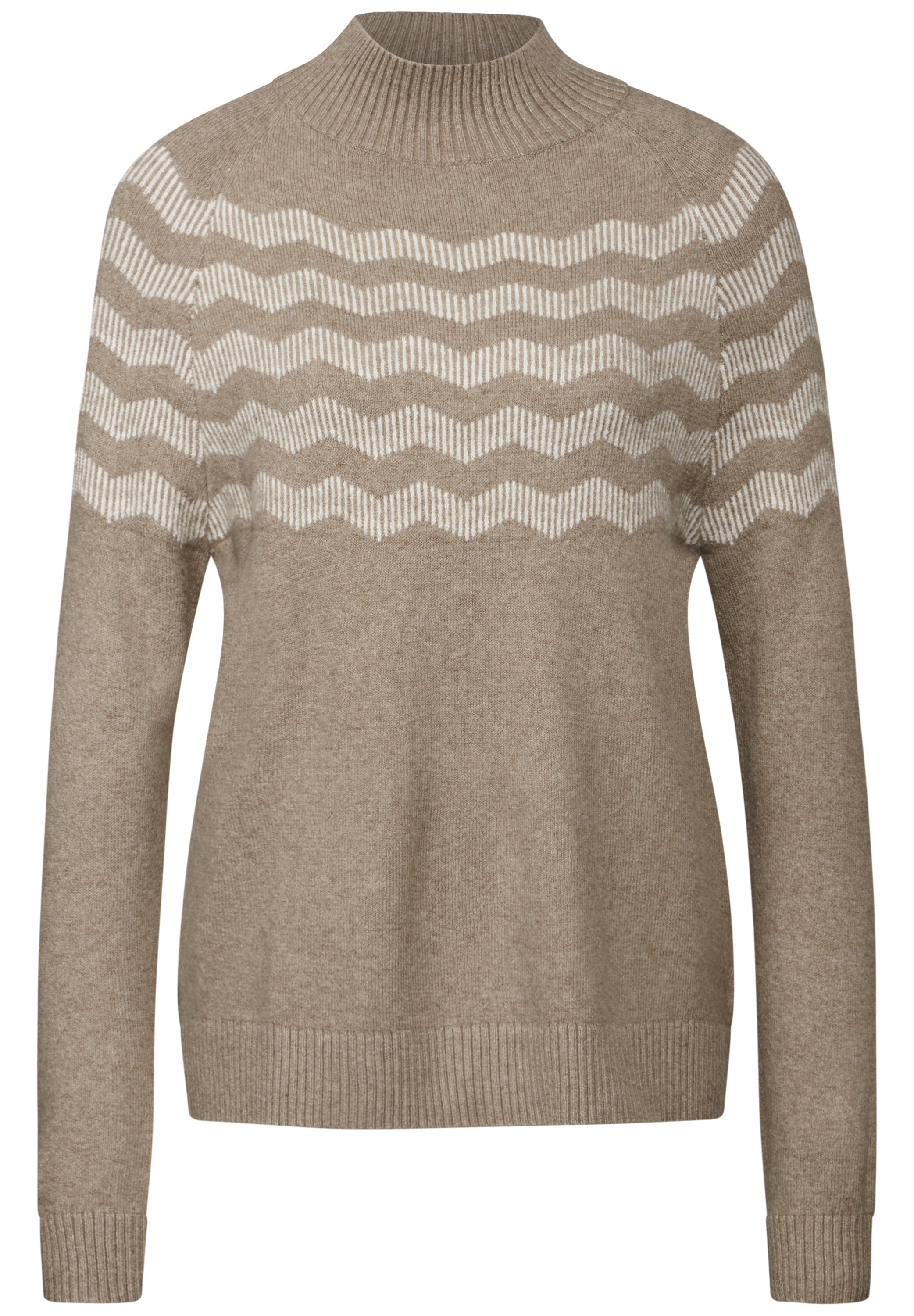 STREET ONE Strickpullover, mit Stehkragen