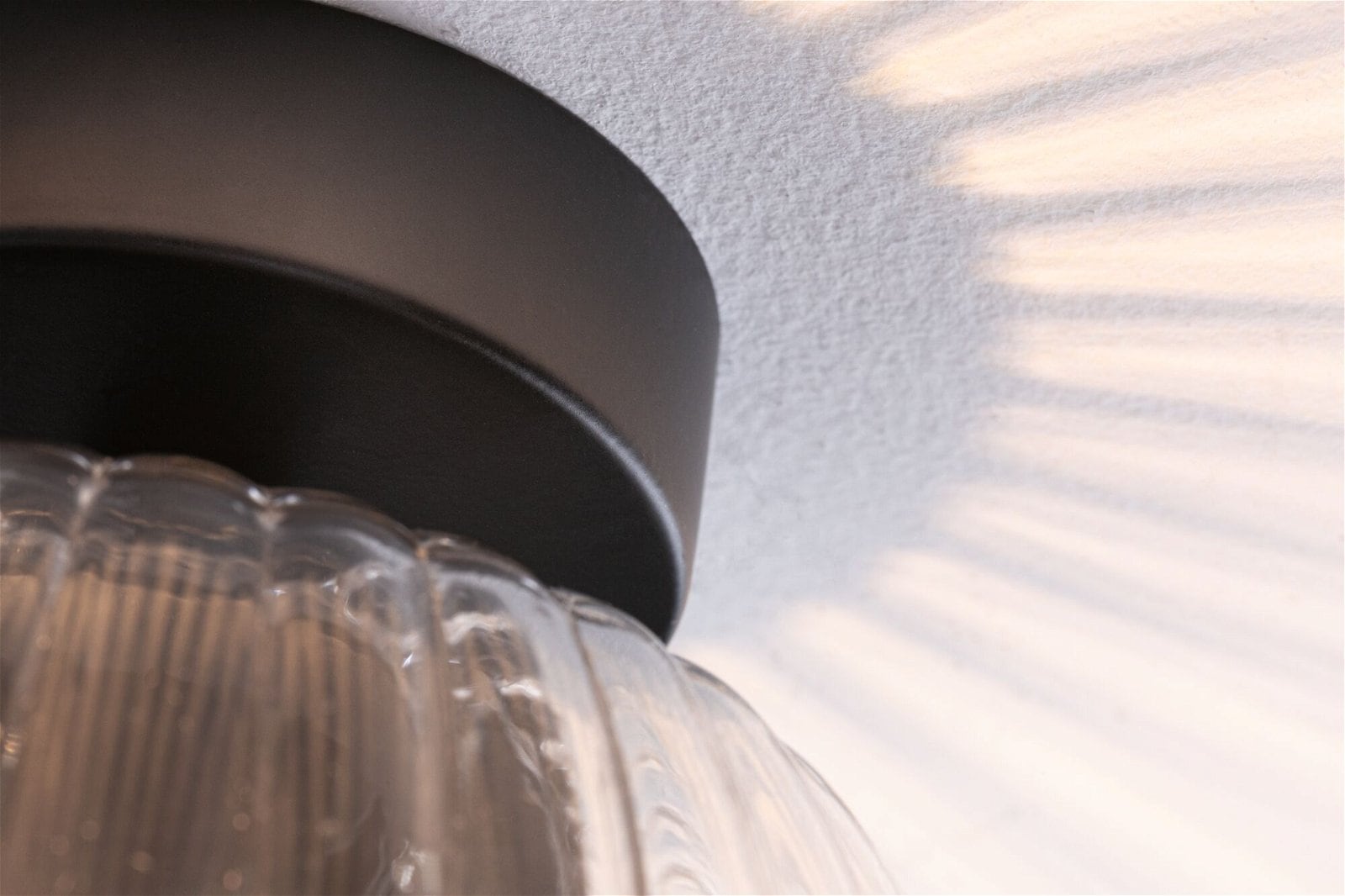 Paulmann Deckenleuchte »Ruya IP44 E14 230V max. 20W Glas, Schwarz matt«, 1 flammig, Leuchtmittel E14 | ohne Leuchtmittel