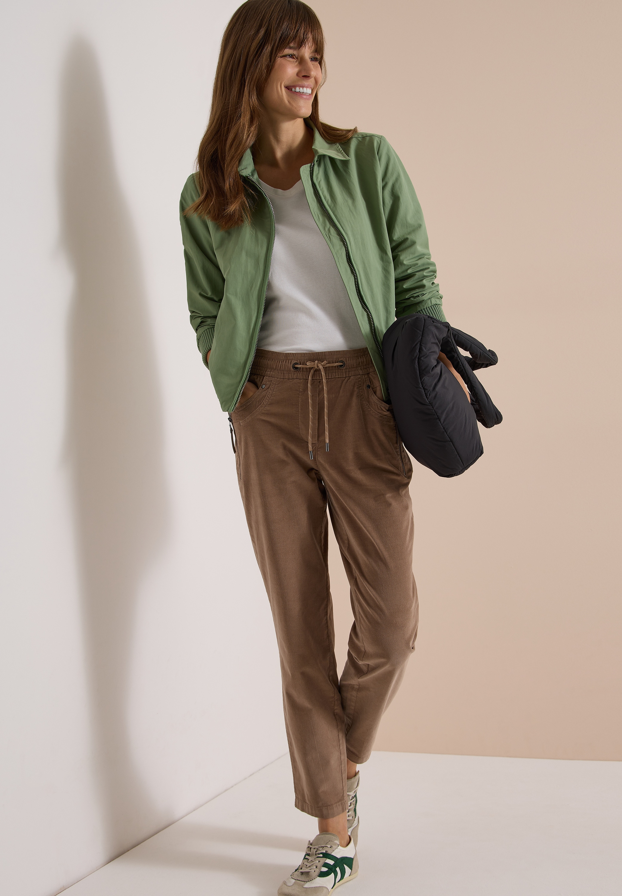 Cecil Stoffhose »Style Tracey«  Elastischer Bund mit Tunnelzug / Slim Leg
