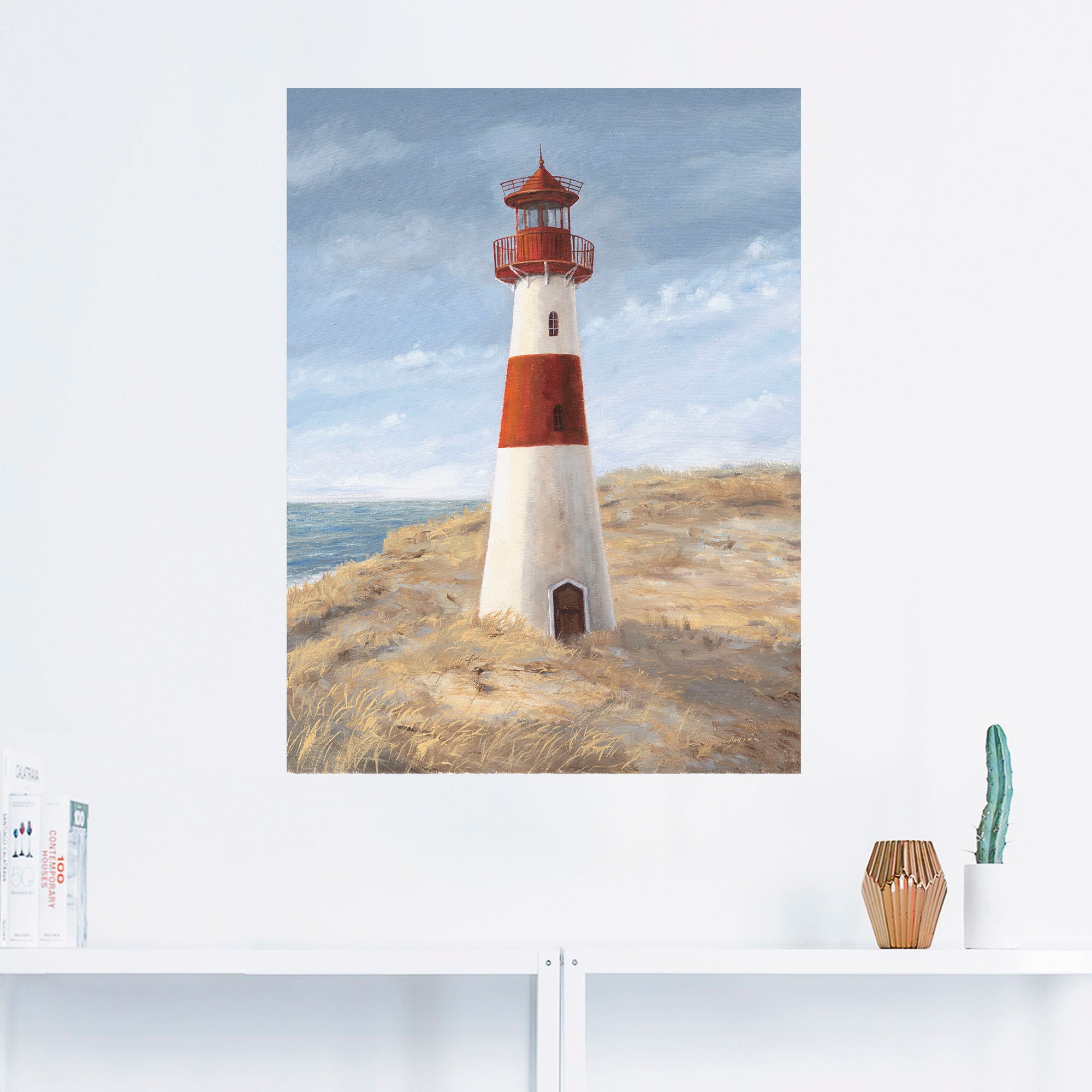 St.), Größen »Leuchtturm in | als Artland BAUR Poster oder bestellen (1 Leinwandbild, Alubild, versch. Wandaufkleber Wandbild Gebäude, I«,