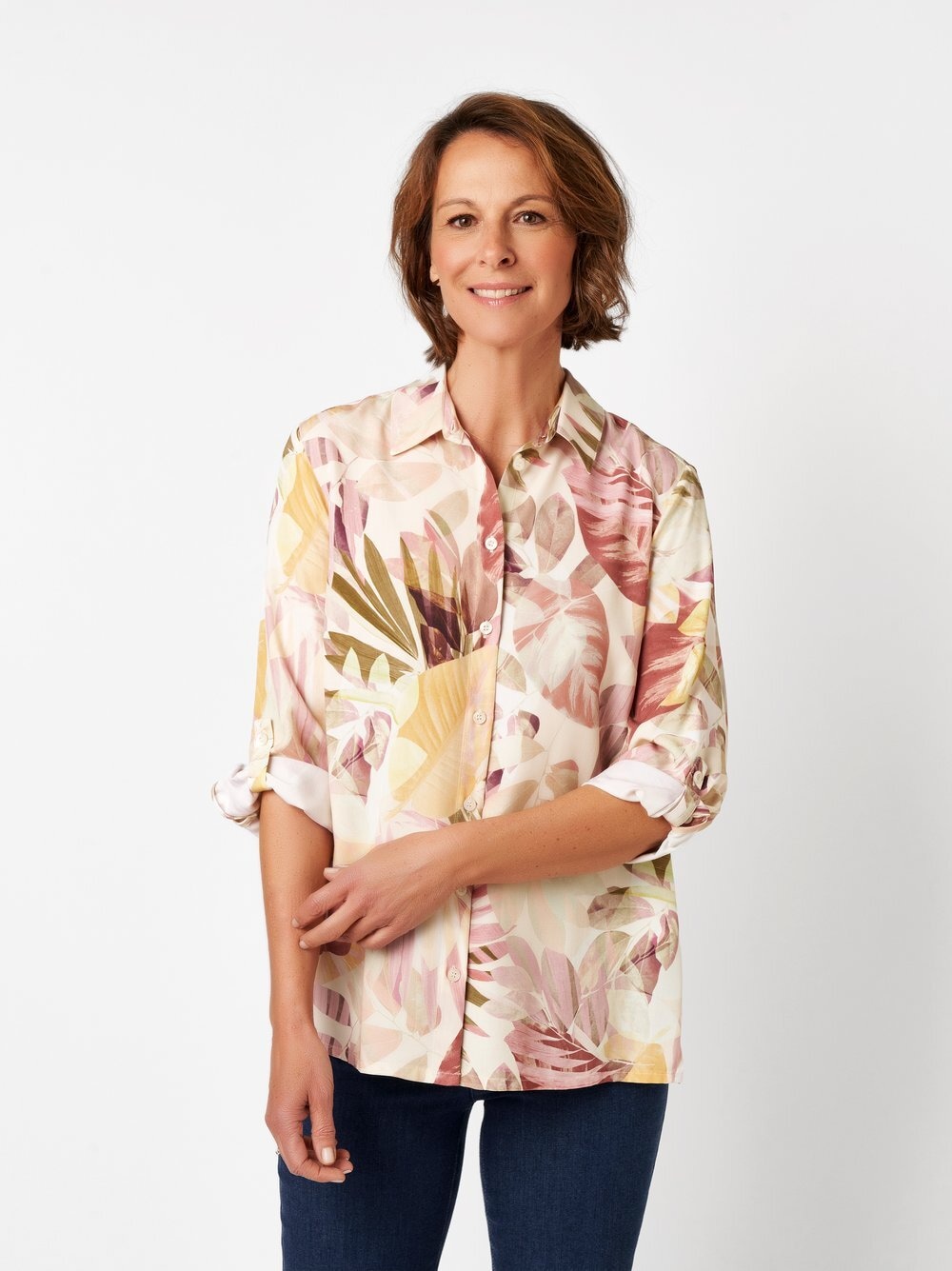 Relaxed Hemdbluse »Sweet Bea« mit tropischem Print