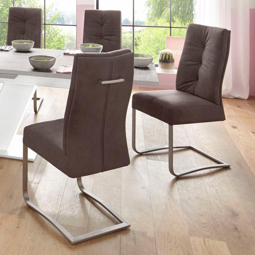 MCA furniture Esszimmerstuhl "Salva Schwingstuhl 1" (Set) 2 Stk. Microfaser günstig online kaufen