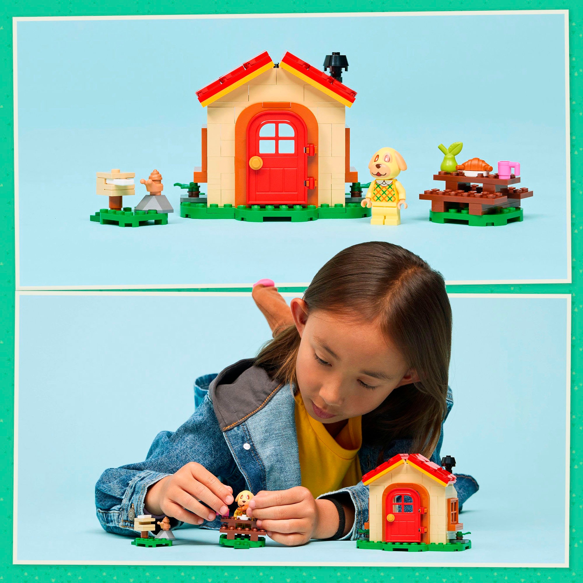 LEGO® Konstruktionsspielsteine »Bienchens gemütliches Haus (77058), LEGO Animal Crossing«, (149 St.), Made in Europe