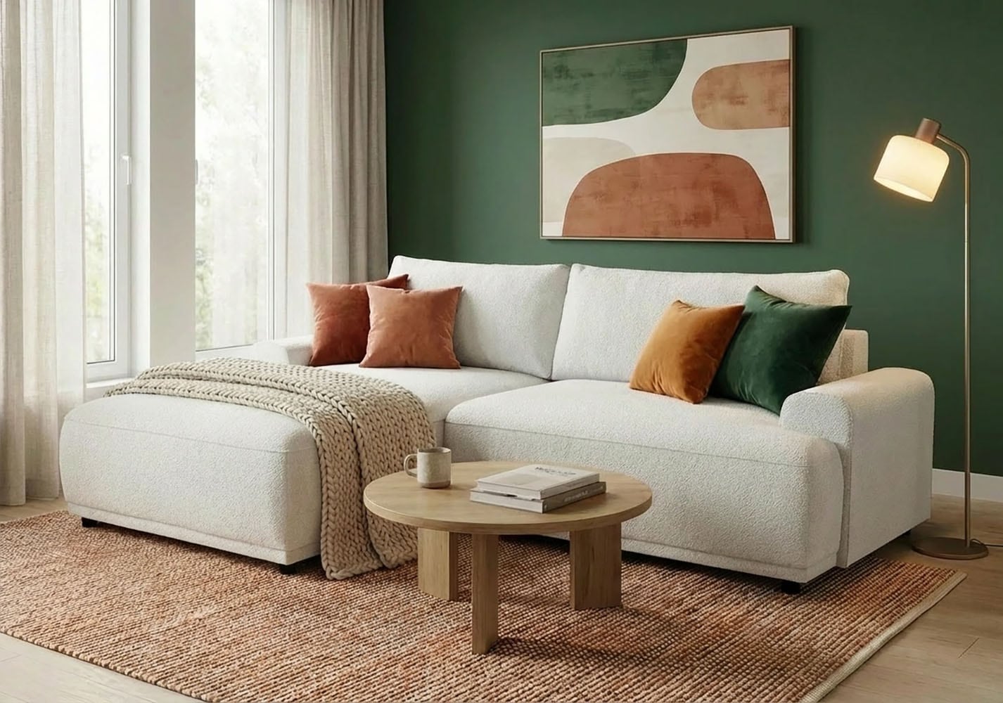 TRENDMANUFAKTUR Ecksofa "Fordon, Schlafsofa mit Bettkasten, Couch in L-Form günstig online kaufen