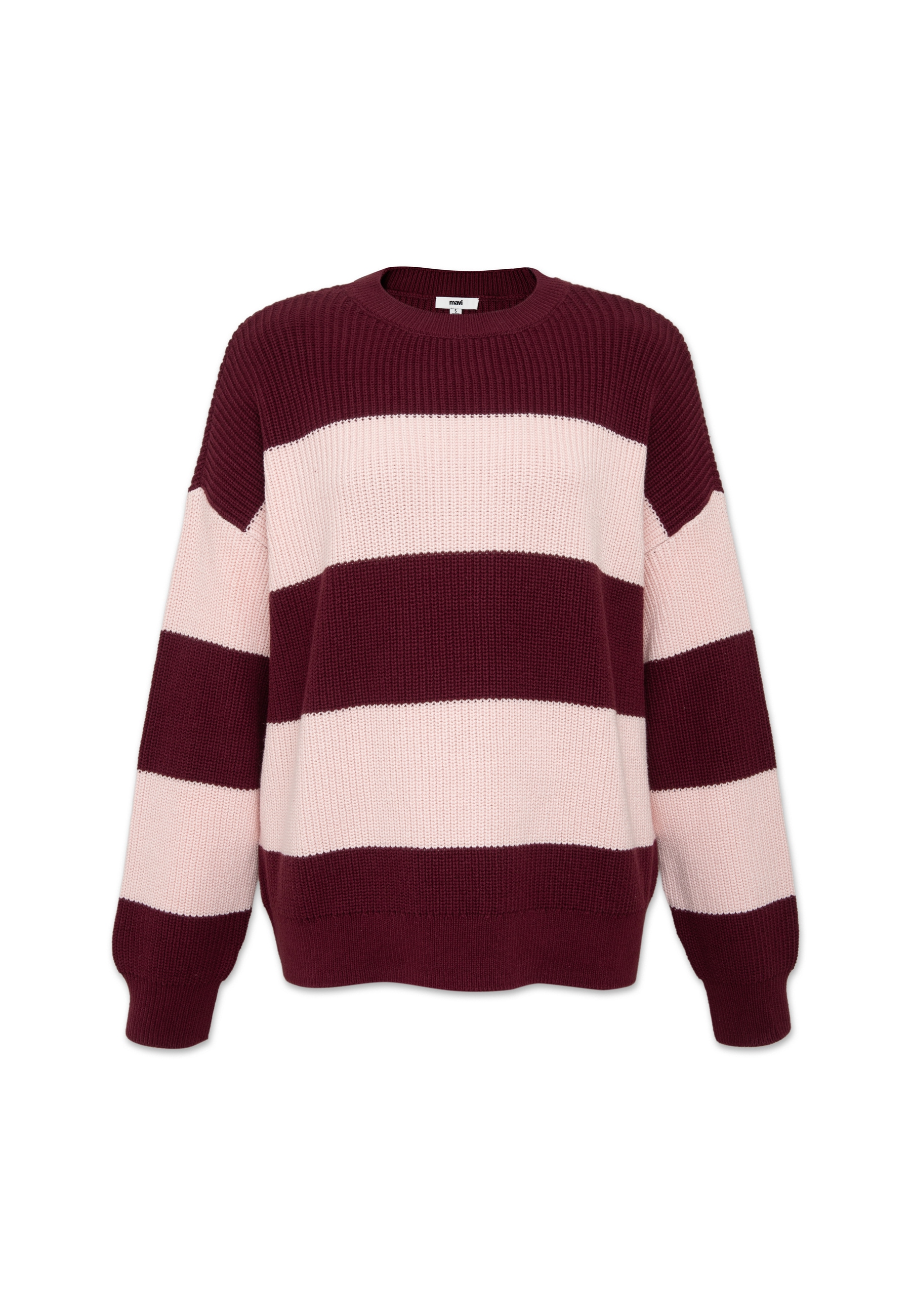 Mavi Rundhalspullover »STRIPED SWEATER« Streifen Top Longsleeve
