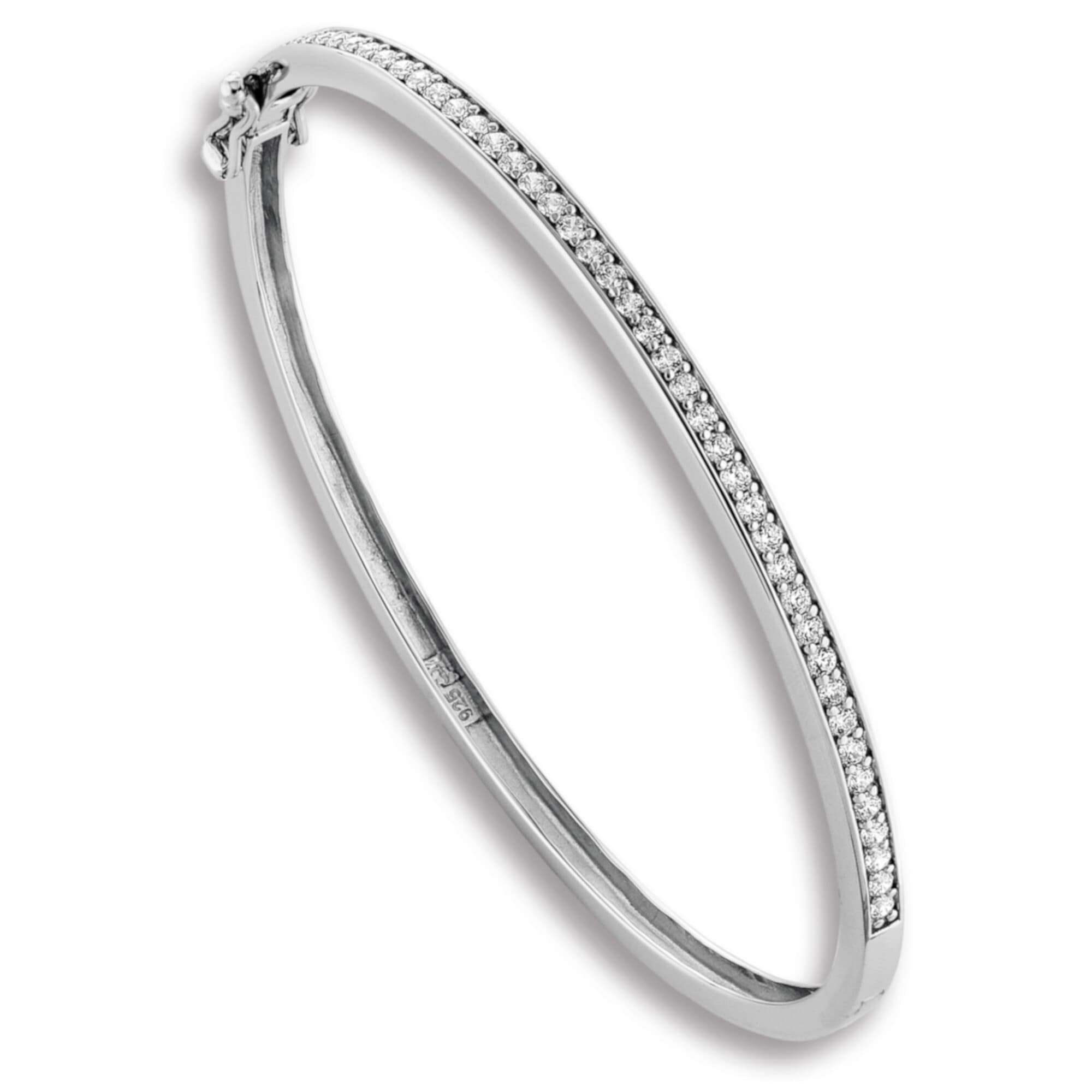 Silberarmband »Zirkonia Armreif aus 925 Silber«, Damen Silber Schmuck