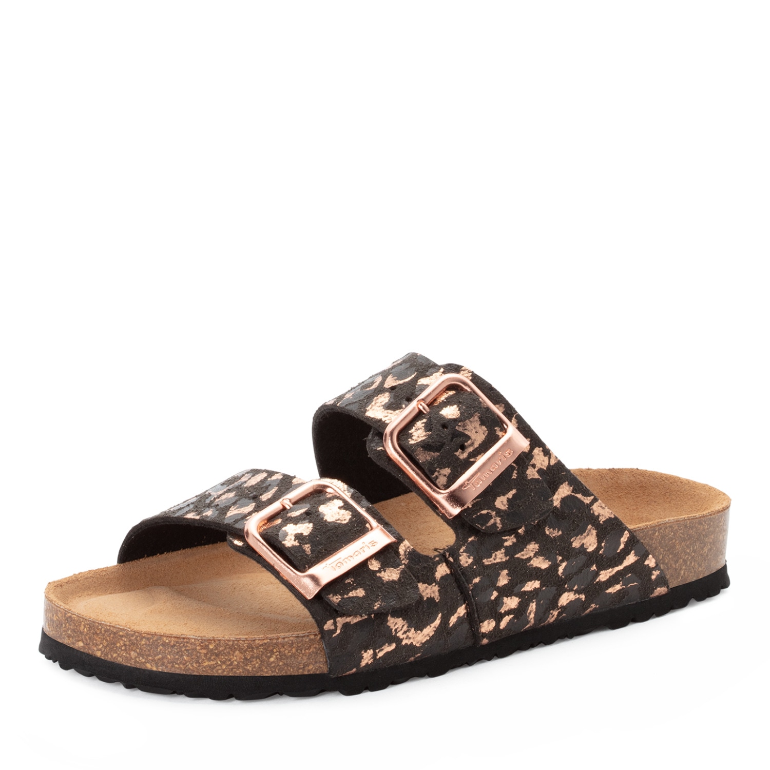 Tamaris Pantolette Schlupfschuh, Flats mit verstellbaren Schnallen