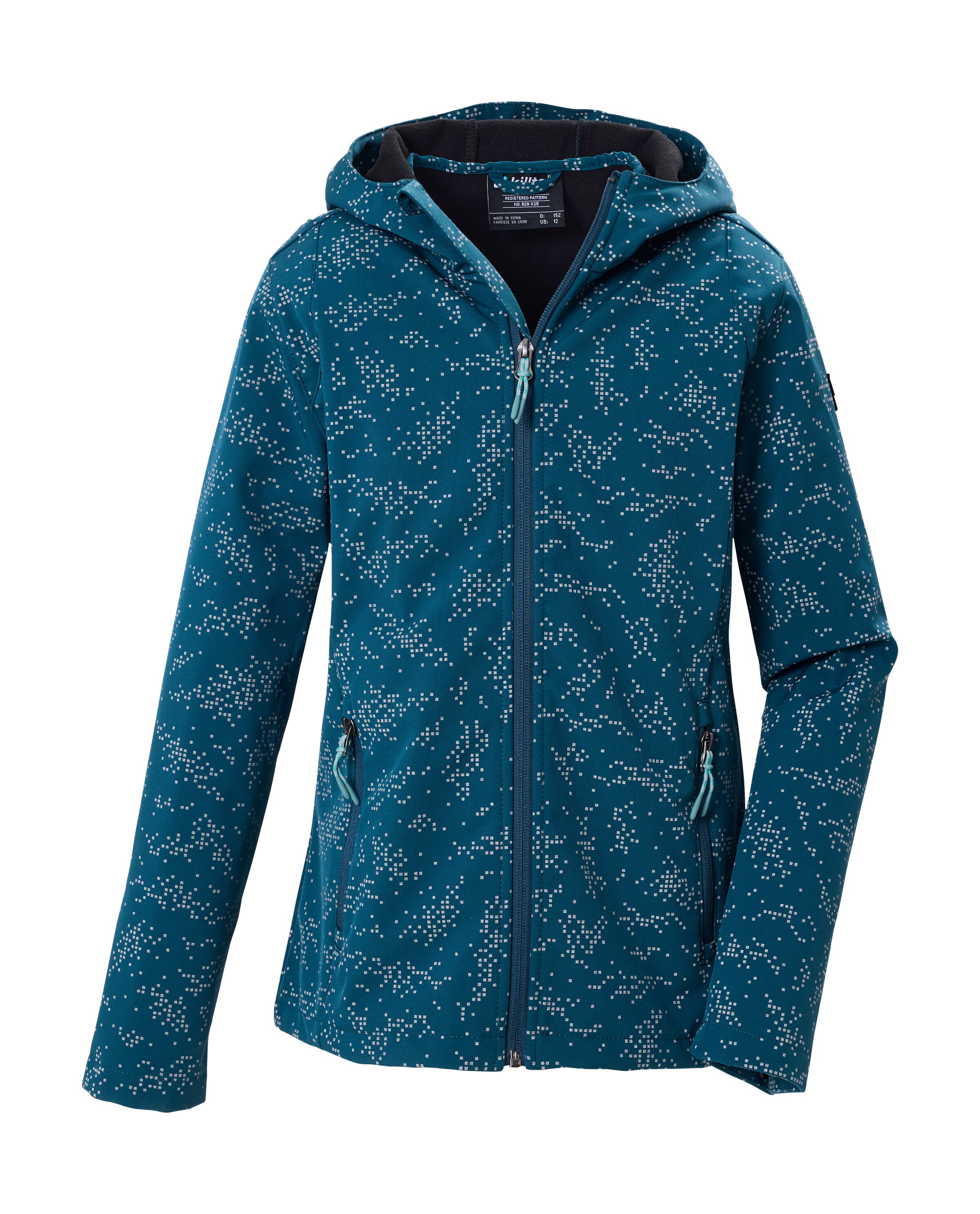 Killtec Softshelljacke "KOW 165 GRLS SFTSHLL JCKT" Winddichte, wasserabweisende Kinderjacke mit Fleece-Futter