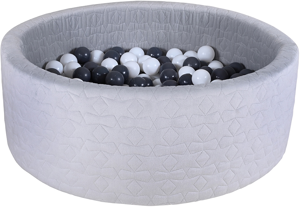 Knorrtoys® Bällebad »Cosy, Geo Grey«, mit 300 Bällen Grey/creme; Made in Europe kaufen
