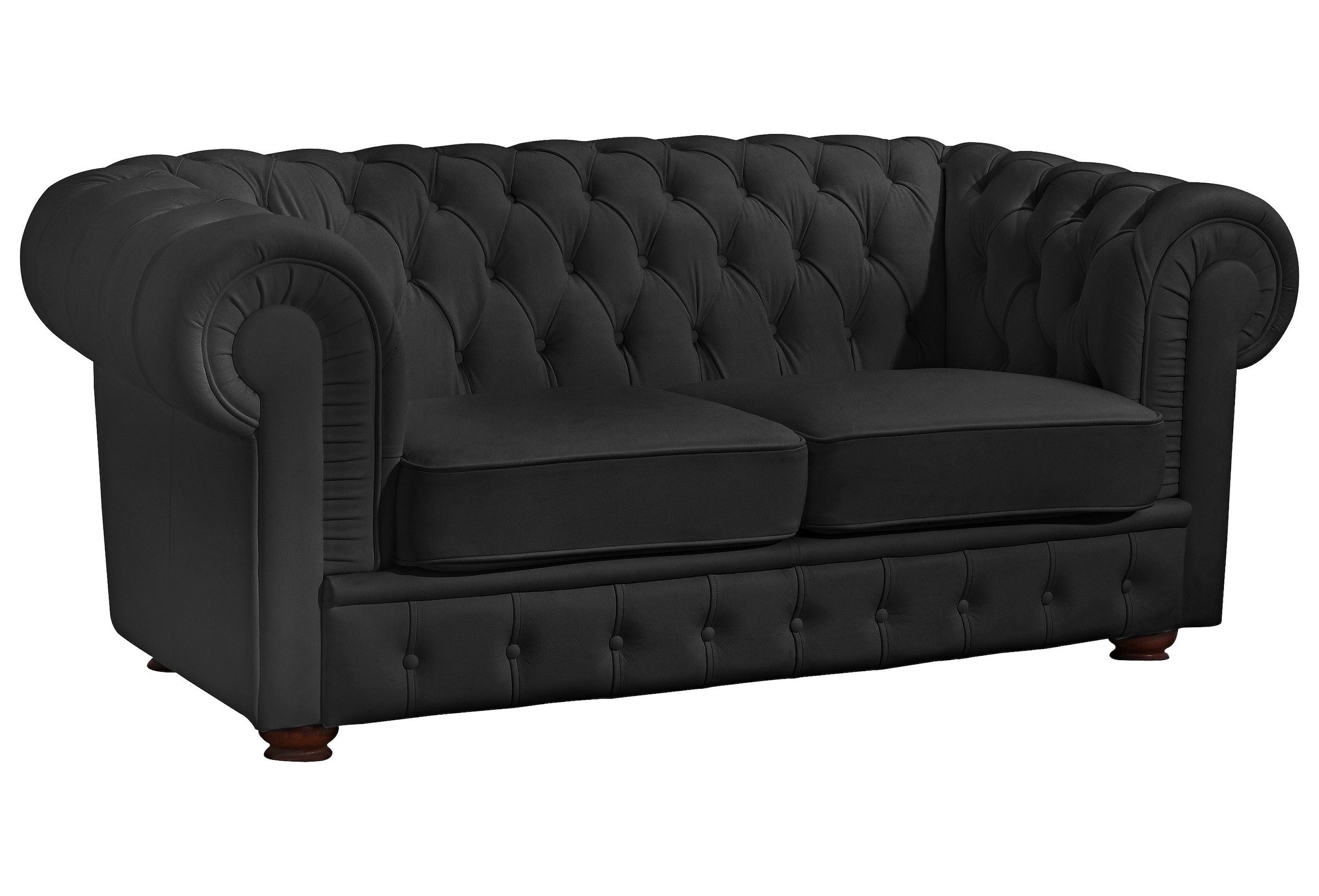 Max Winzer Chesterfield-Sofa "Windsor klassisch, modern und Retro Sofa, hoher Sitzkomfort,", mit edler Knopfheftung, 2-S