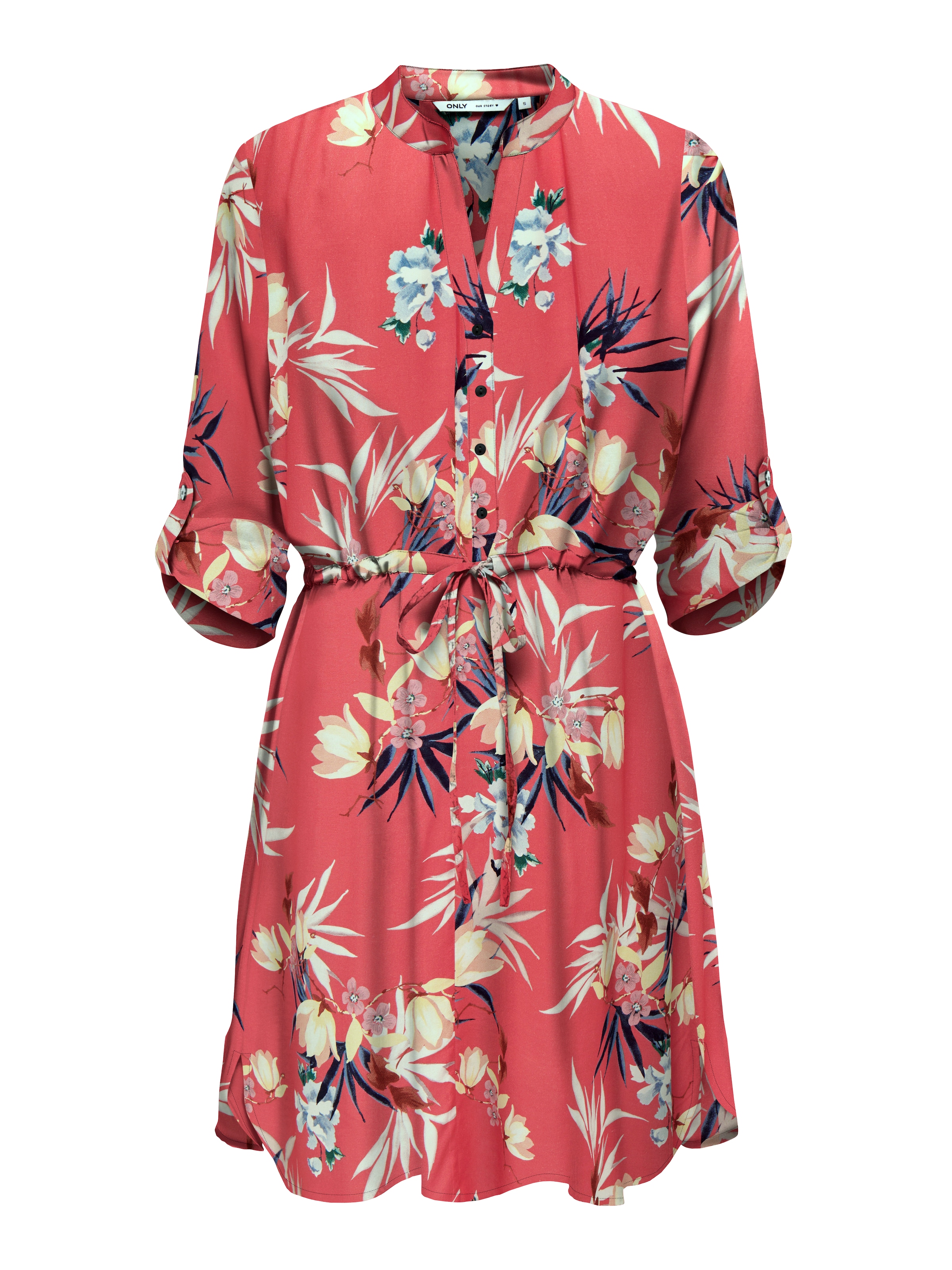 ONLY Tunikakleid »ONLCORA 3/4 V-NECK TUNIC CS PTM«