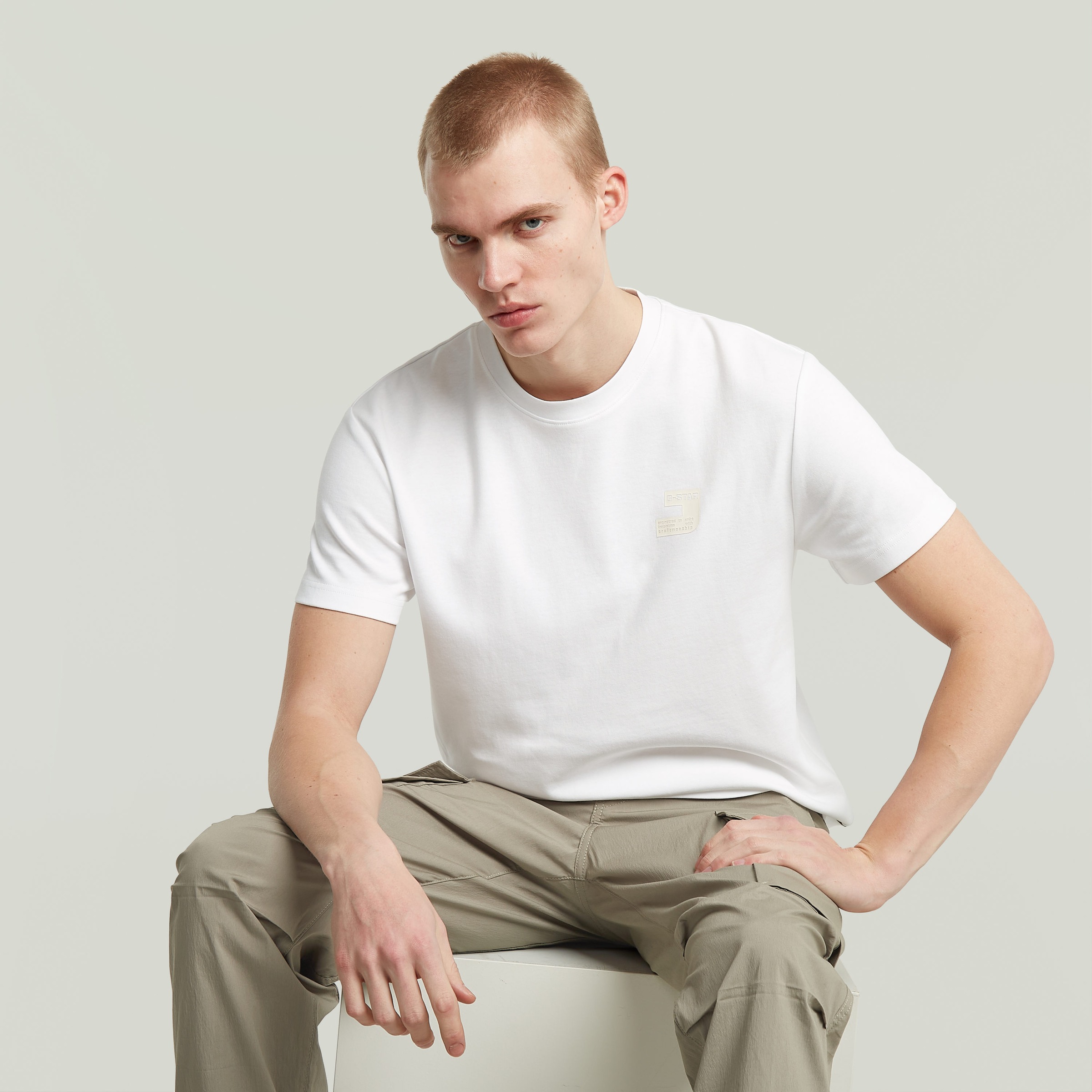 G-STAR T-Shirt »Chest Logo«, Rundhals, Regular Fit