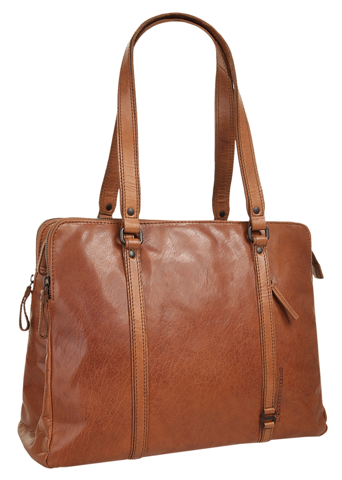 Spikes & Sparrow Shopper »LAPTOP SHOULDERBAG«, echt Leder