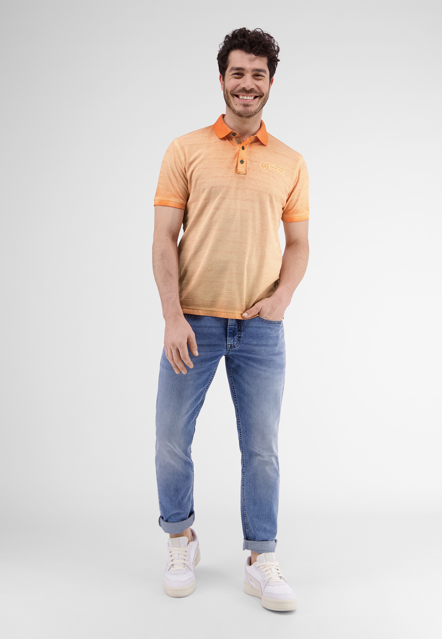 LERROS Poloshirt »LERROS Poloshirt, gestreift in Strukturqualität«