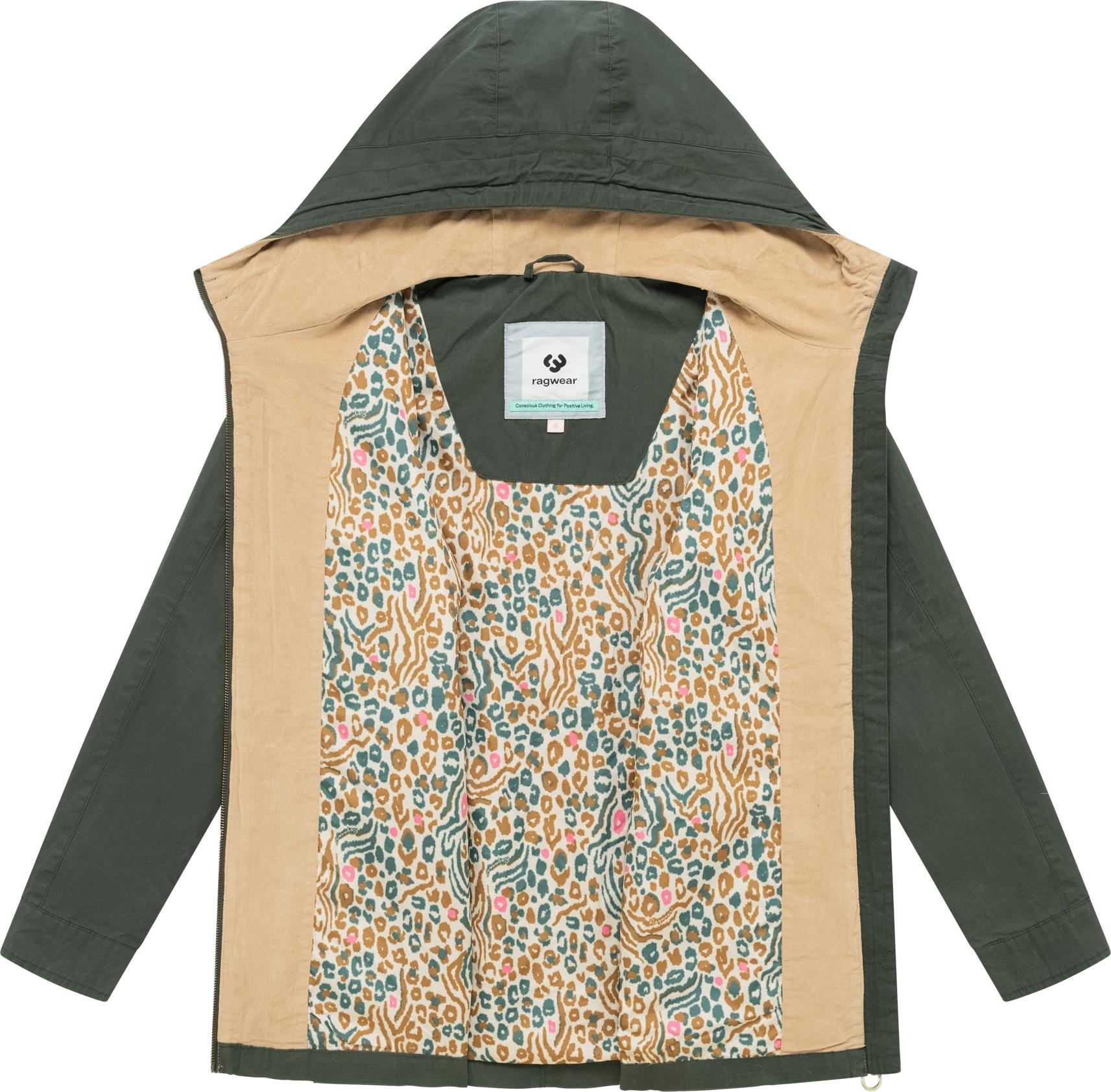 Ragwear Anorak »Lenoa Vintage« mit Kapuze Übergangsparka mit Kapuze und Taillenzugband