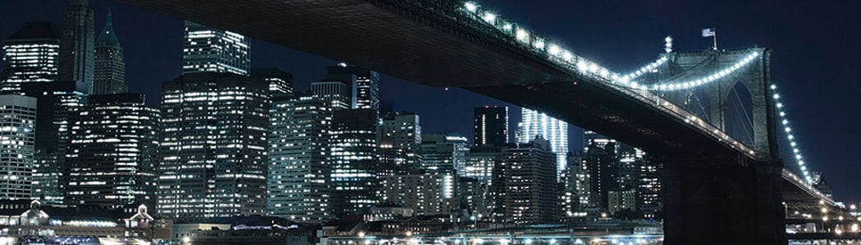 Papermoon Fototapete "Brooklyn Bridge Panorama", matt