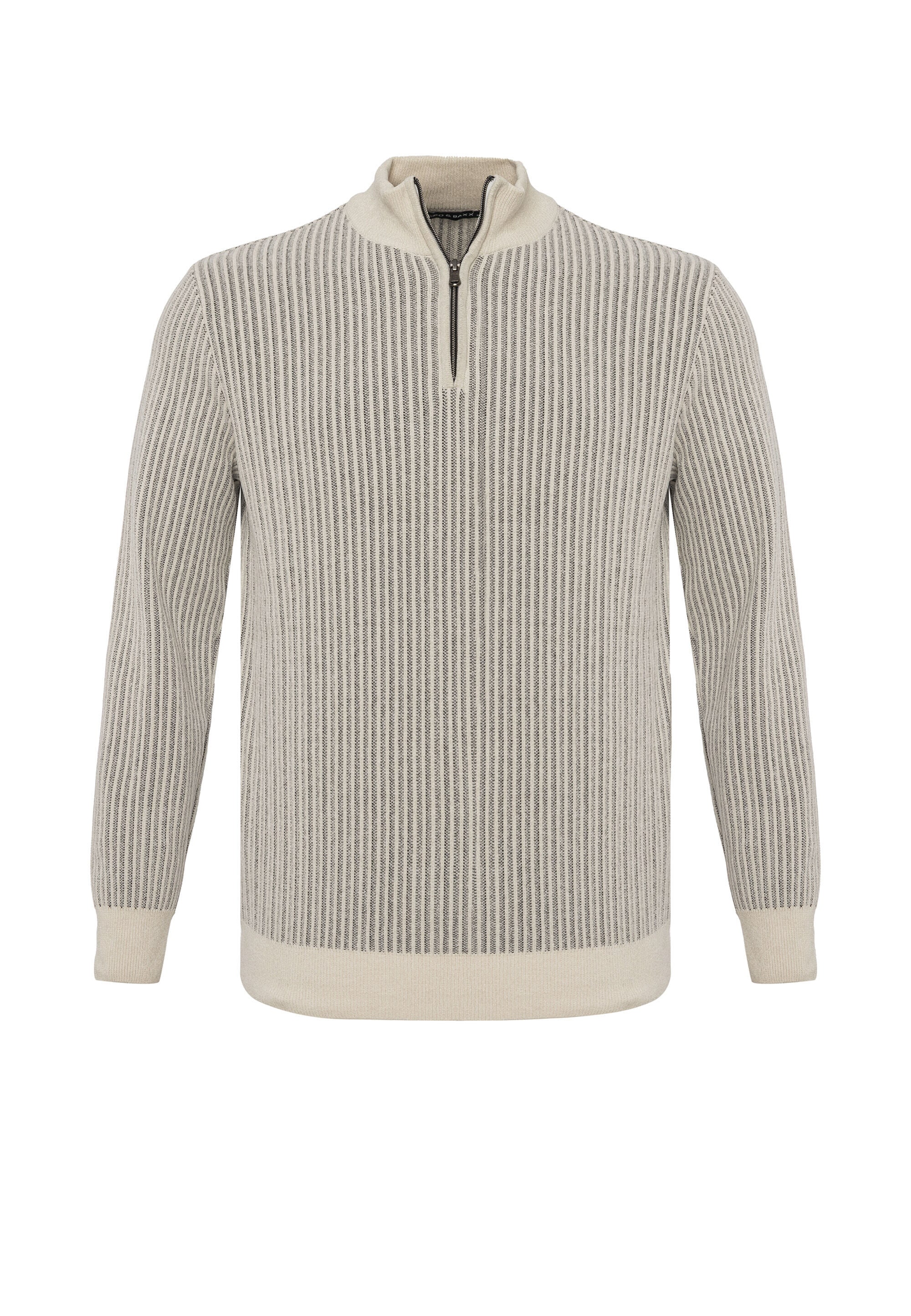 Cipo & Baxx Strickpullover »CP286« 1 Stk. vertikales Rippstrickmuster