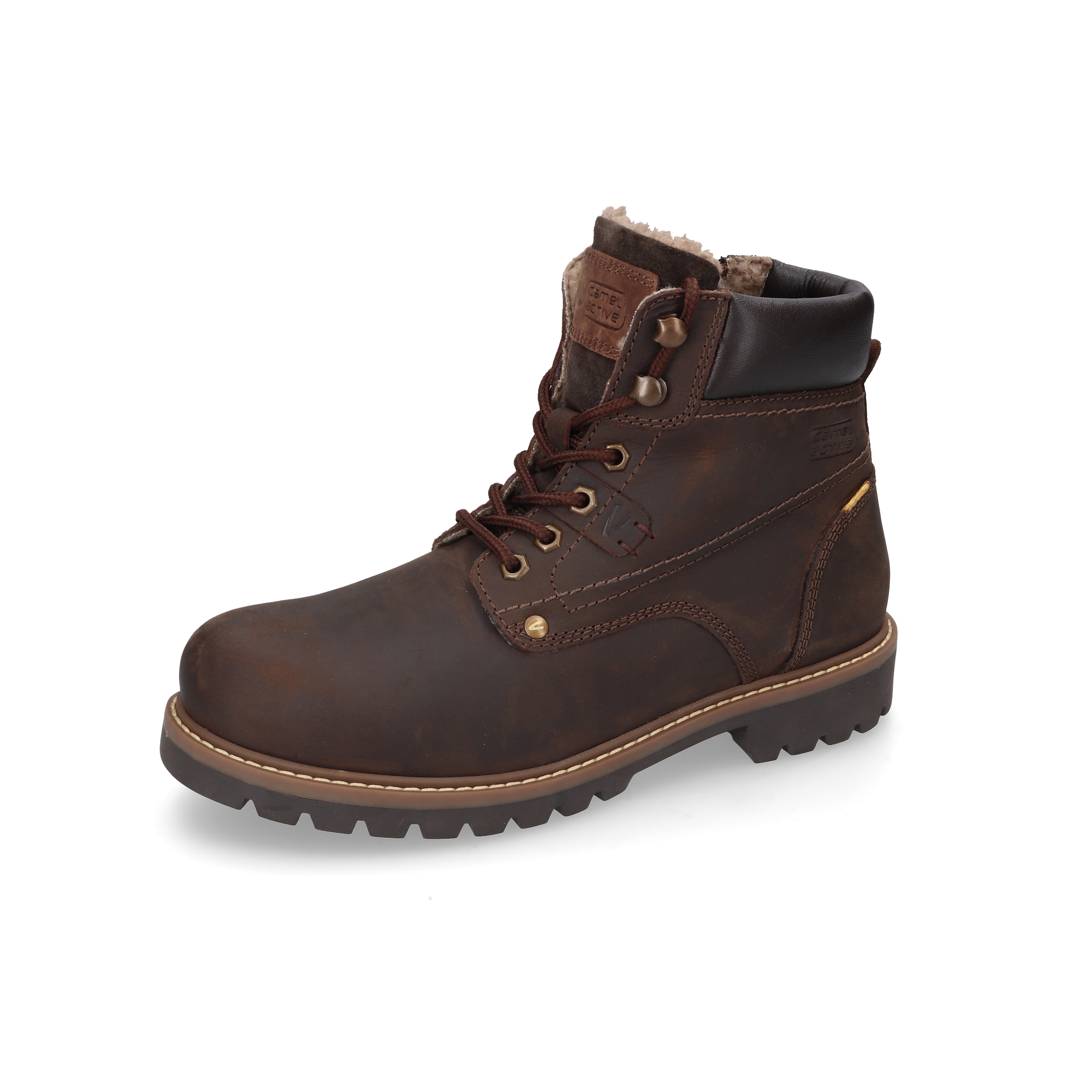 camel active Winterboots, Schnürstiefel mit Profilsohle und Warmfutter günstig online kaufen