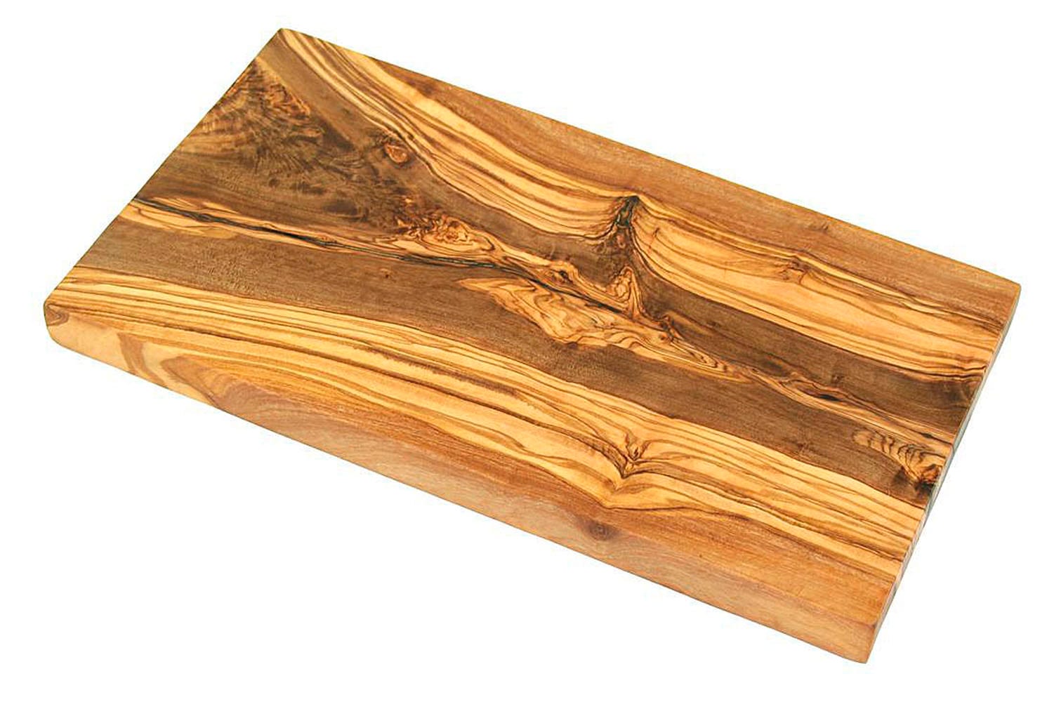 Olivenholz-erleben Frühstücksbrett »eckig aus hochwertigem naturbelassenem Olivenholz«, (Set, 6 St., 6x Frühstücksbrett eckig), Mediterraner Look, einzigartige Maserung, je Gr. 25x15 cm