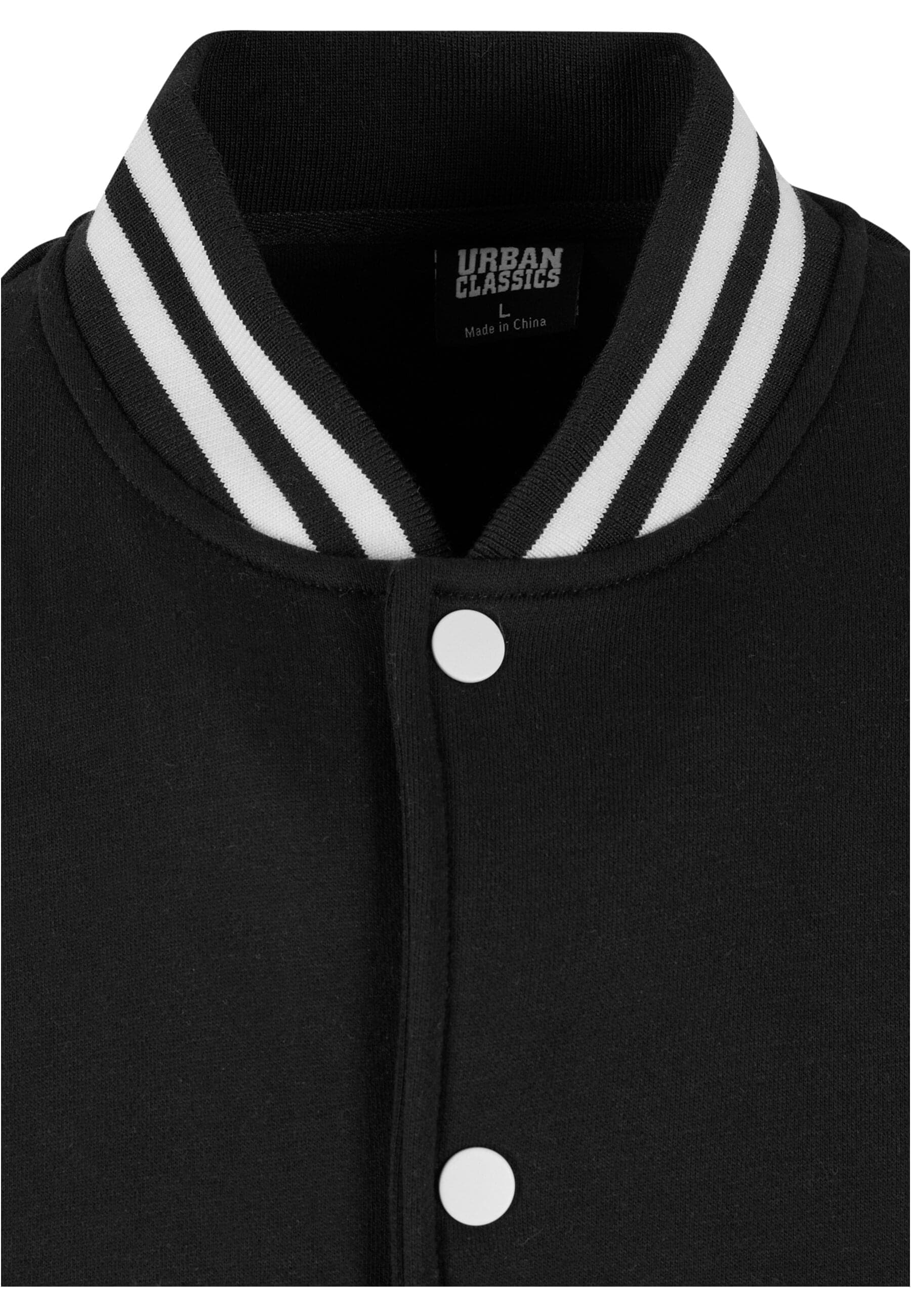 URBAN CLASSICS Collegejacke »Urban Classics Herren 2-tone College Sweatjacket«, (1 St.), ohne Kapuze