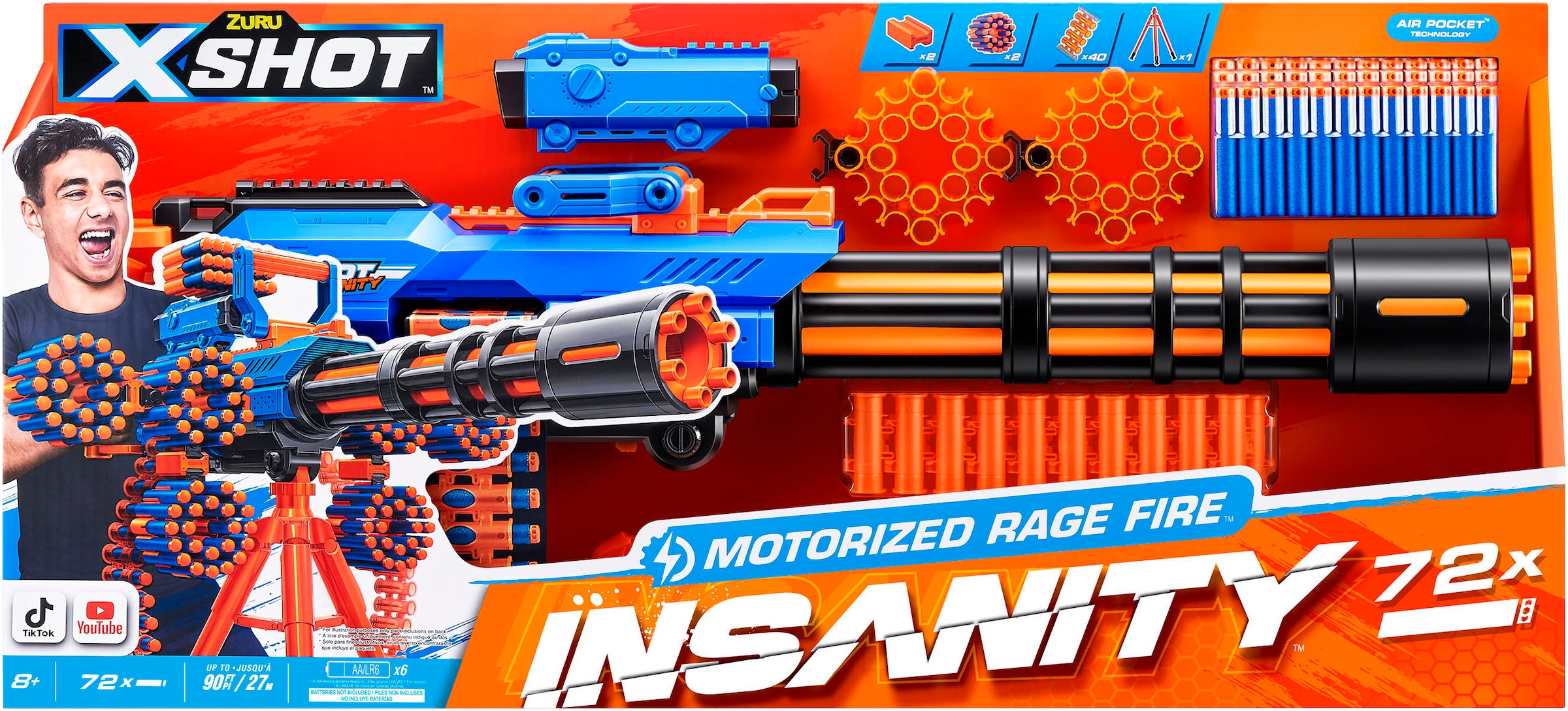 XSHOT Blaster »XSHOT, Insanity Blaster Rage Fire motorisiert«