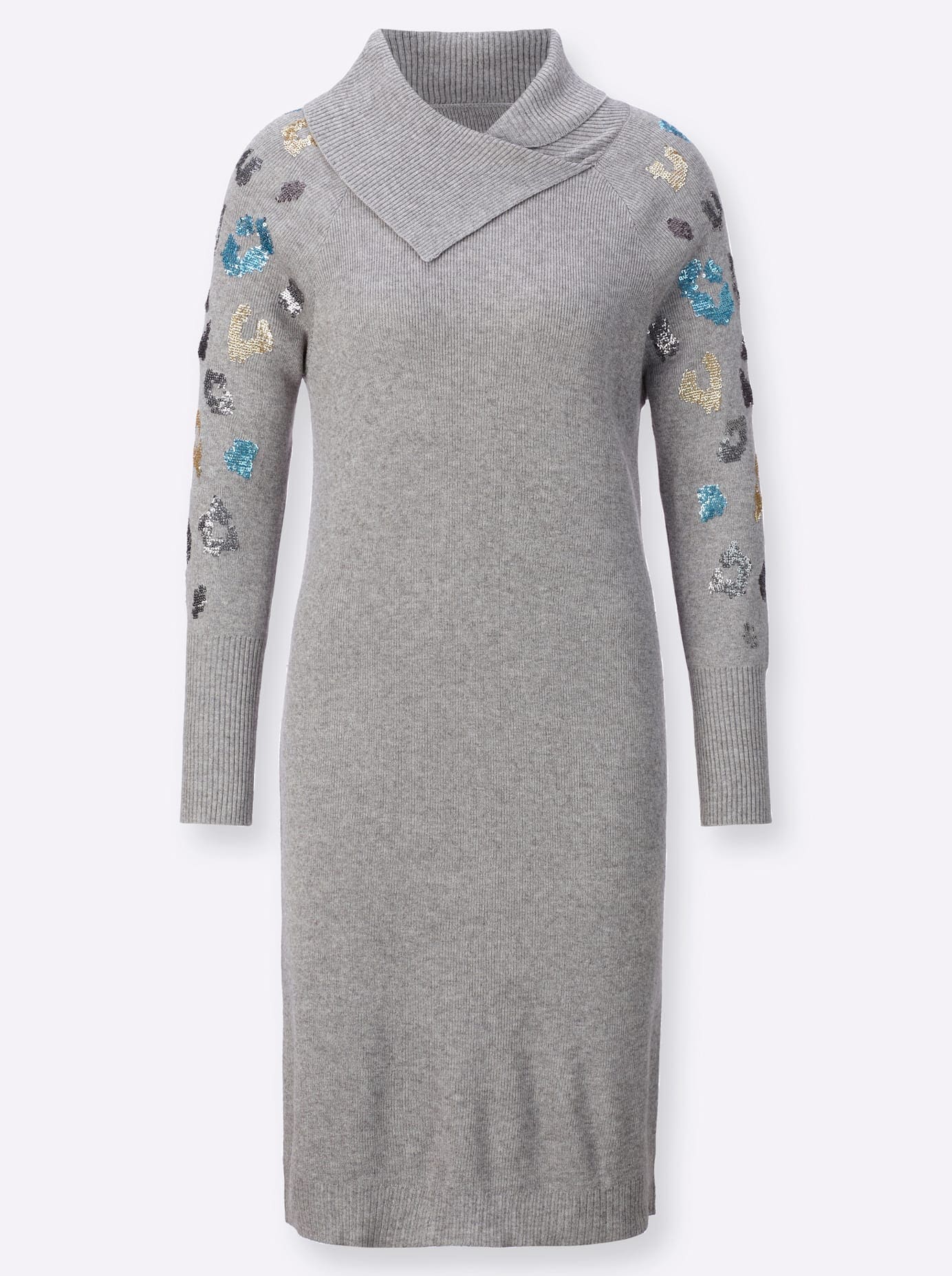 nicht definiert Strickkleid »Schurwolle-Viskose-Strickkleid«