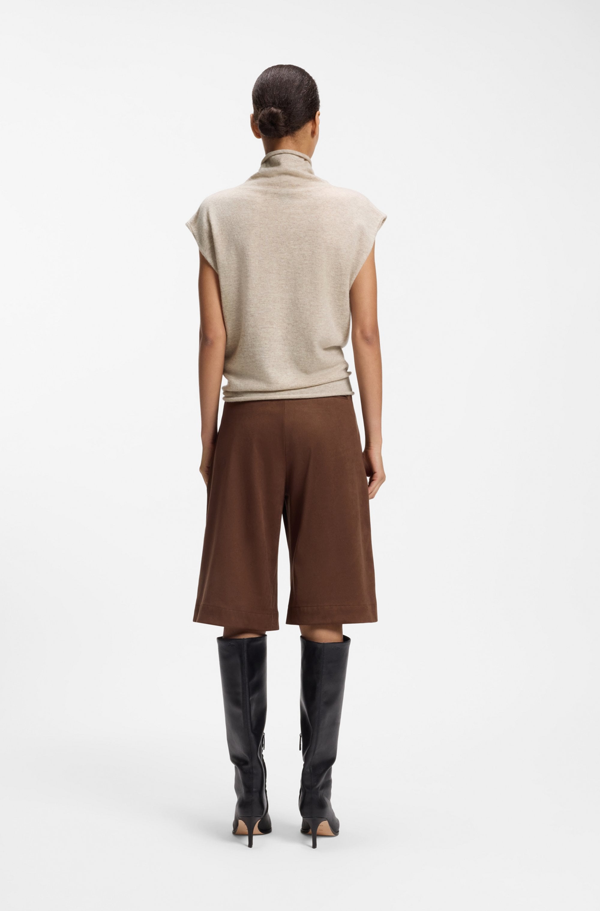 BOSS ORANGE Stricktop »Faprila Premium Damenmode« aus Kaschmir-Schurwoll-Mix, Relaxed Fit