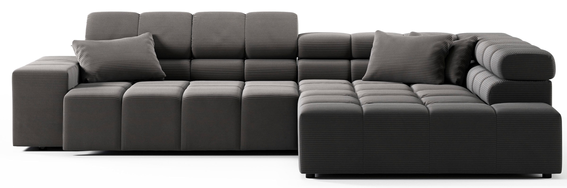 INOSIGN Ecksofa »Ancona incl. Kopfteilverstellung, OTTOs Choice, Breite 319cm, L-Form«, wahlweise motorische Sitztiefenverstellung, auch in Cord + Easy Care