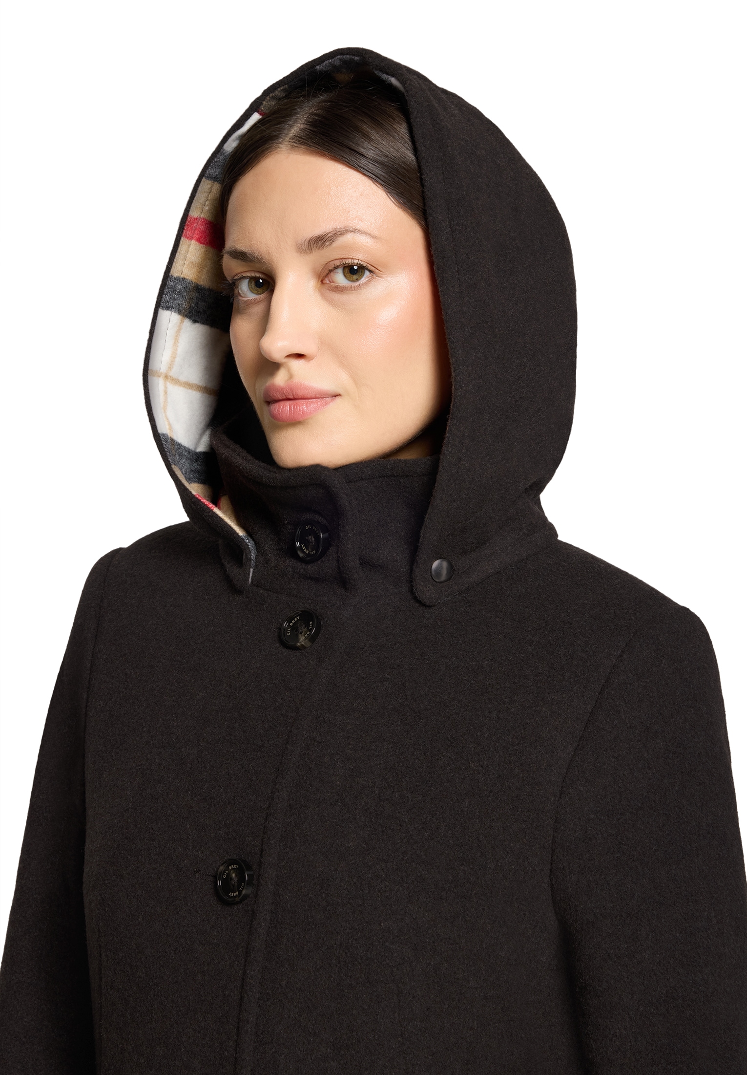 Gil Bret Fleecejacke mit Kapuze mit Kapuze und Wolle
