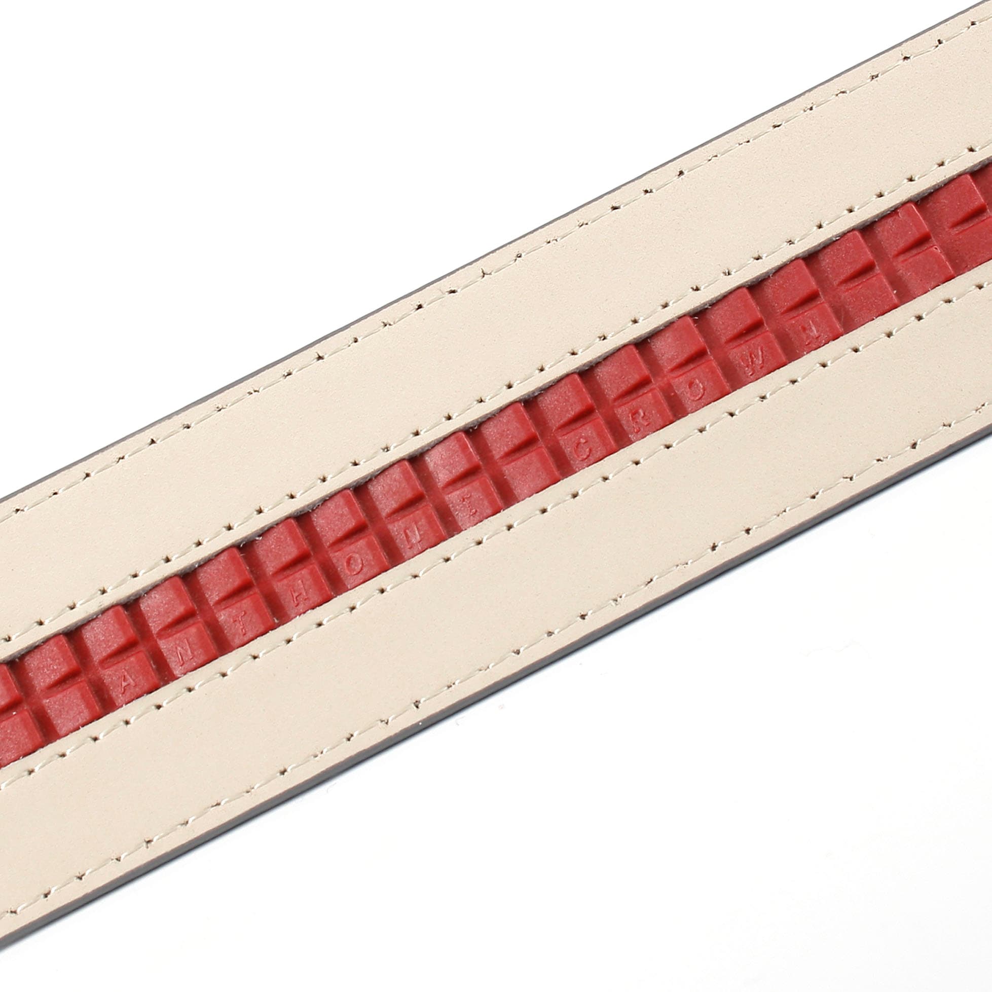 Anthoni Crown Ledergürtel, Automatik Gürtel mit floralem Design