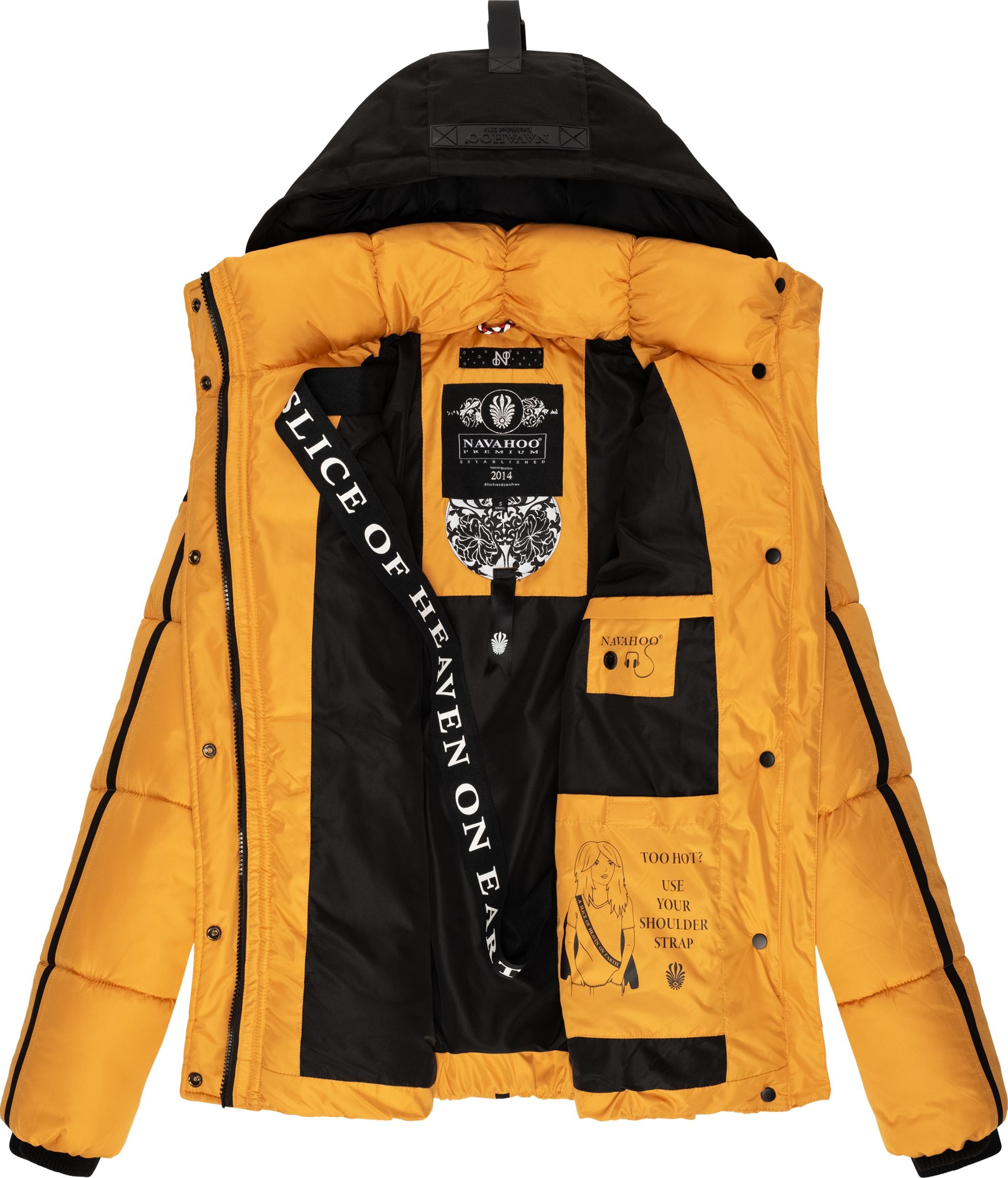 Navahoo Winterjacke »Sarafina«, mit Kapuze, Oversize Steppjacke mit abnehmbarer Kapuze
