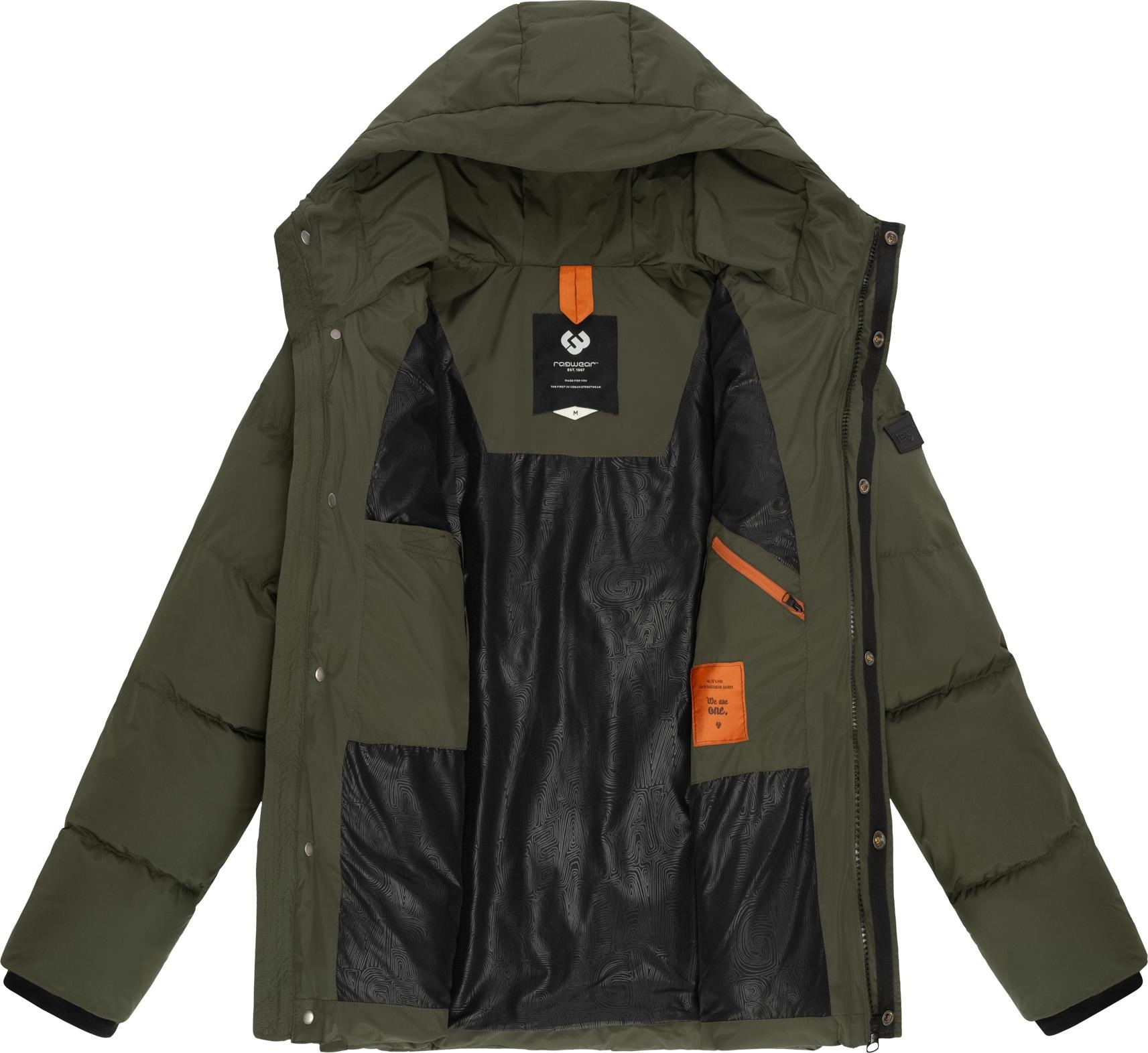 Ragwear Steppjacke »Walby«, mit Kapuze, Gesteppte Herren Outdoorjacke wasserdicht mit Kapuze