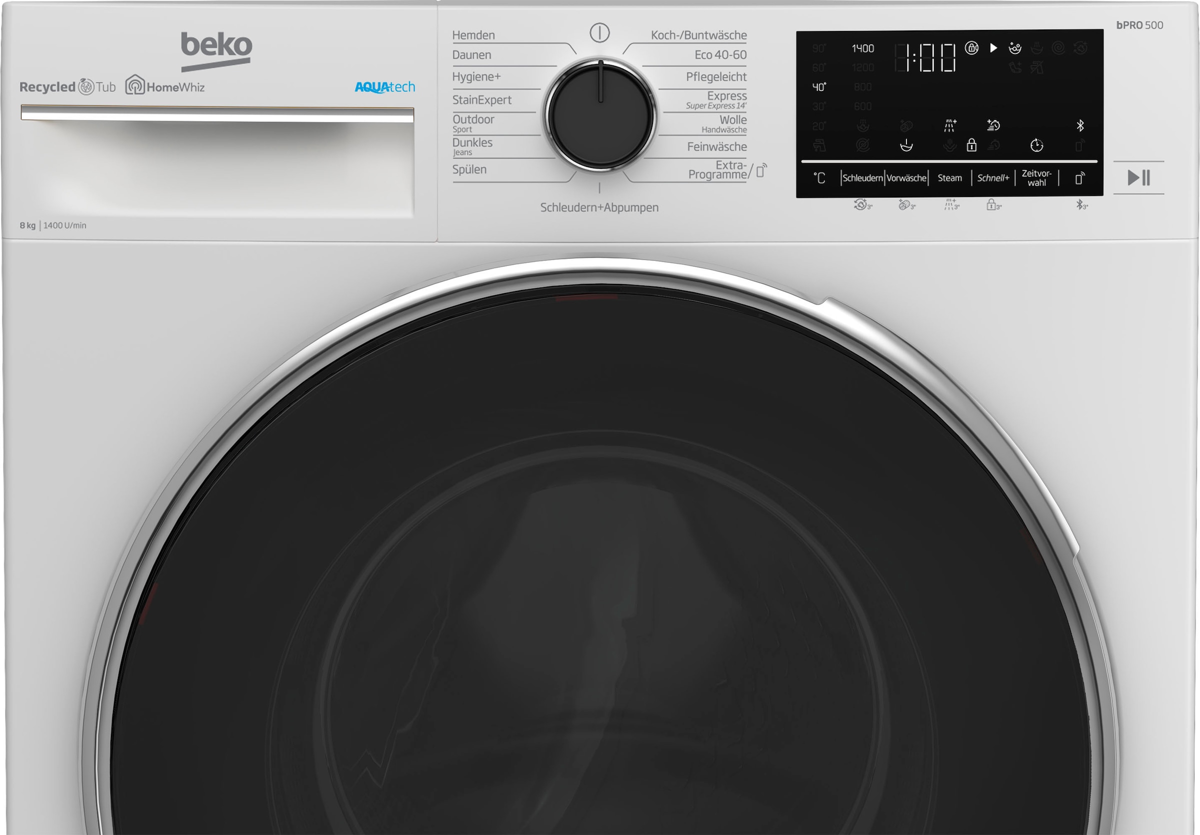 BEKO Waschmaschine »B5WFU58418W«, B5WFU58418W, 8 kg, 1400 U/min