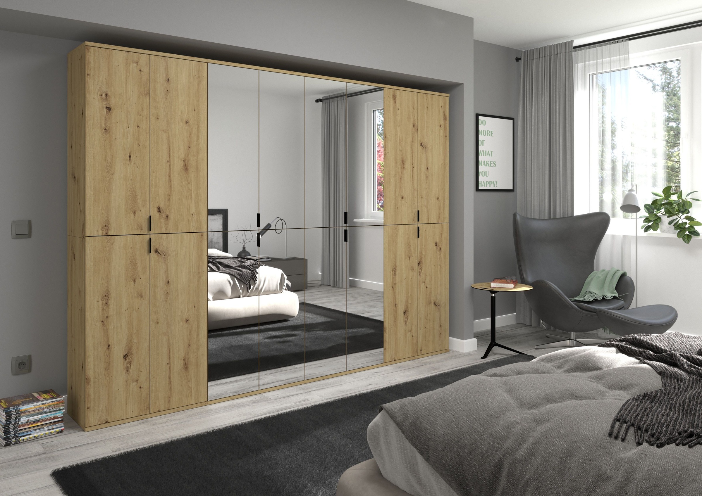 INOSIGN Garderoben-Set "Trondheim, Breite 244 cm, best. aus 4 Schränken, 16 günstig online kaufen