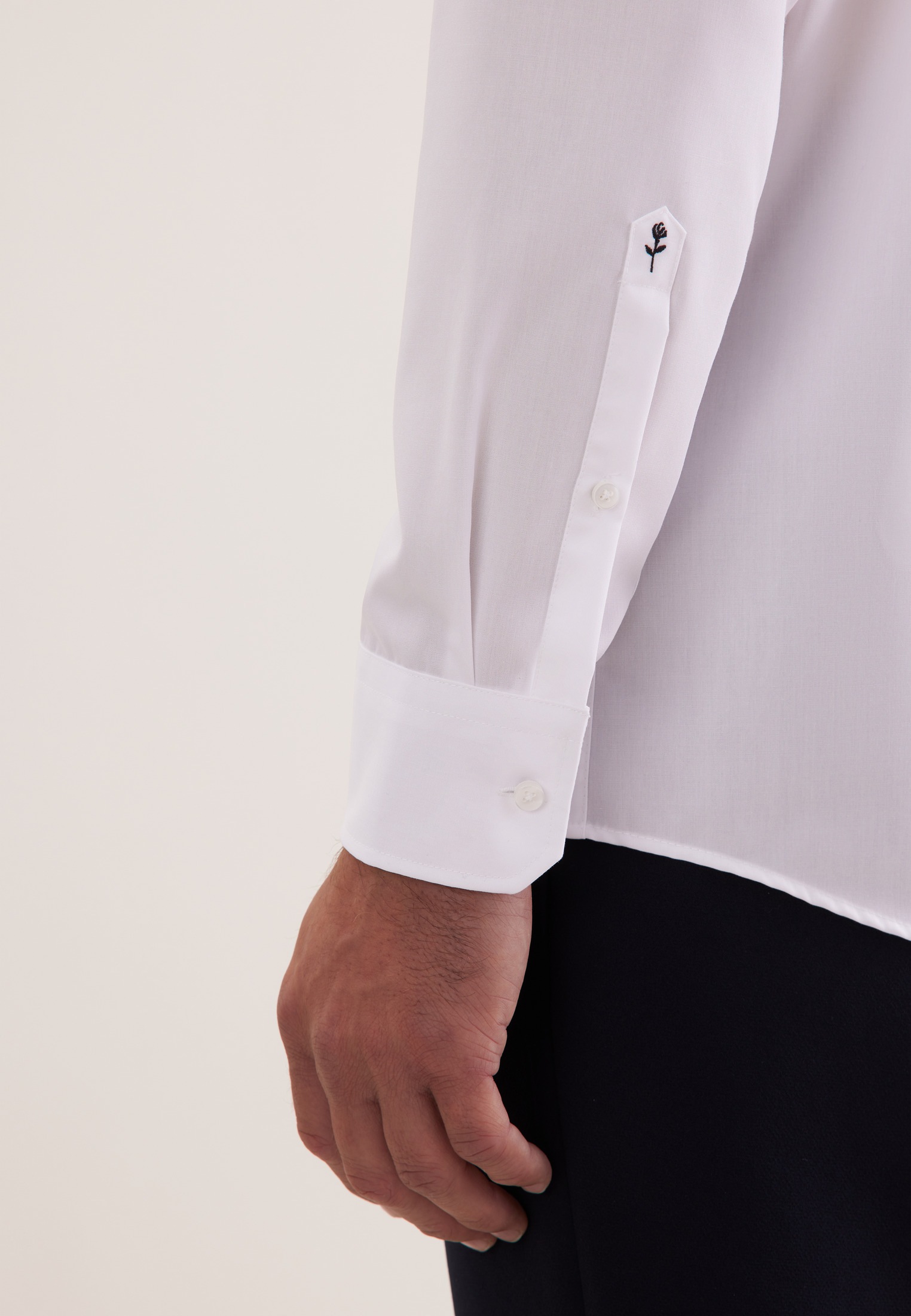 Seidensticker Schwarze Rose Men's Shirt White L41 3