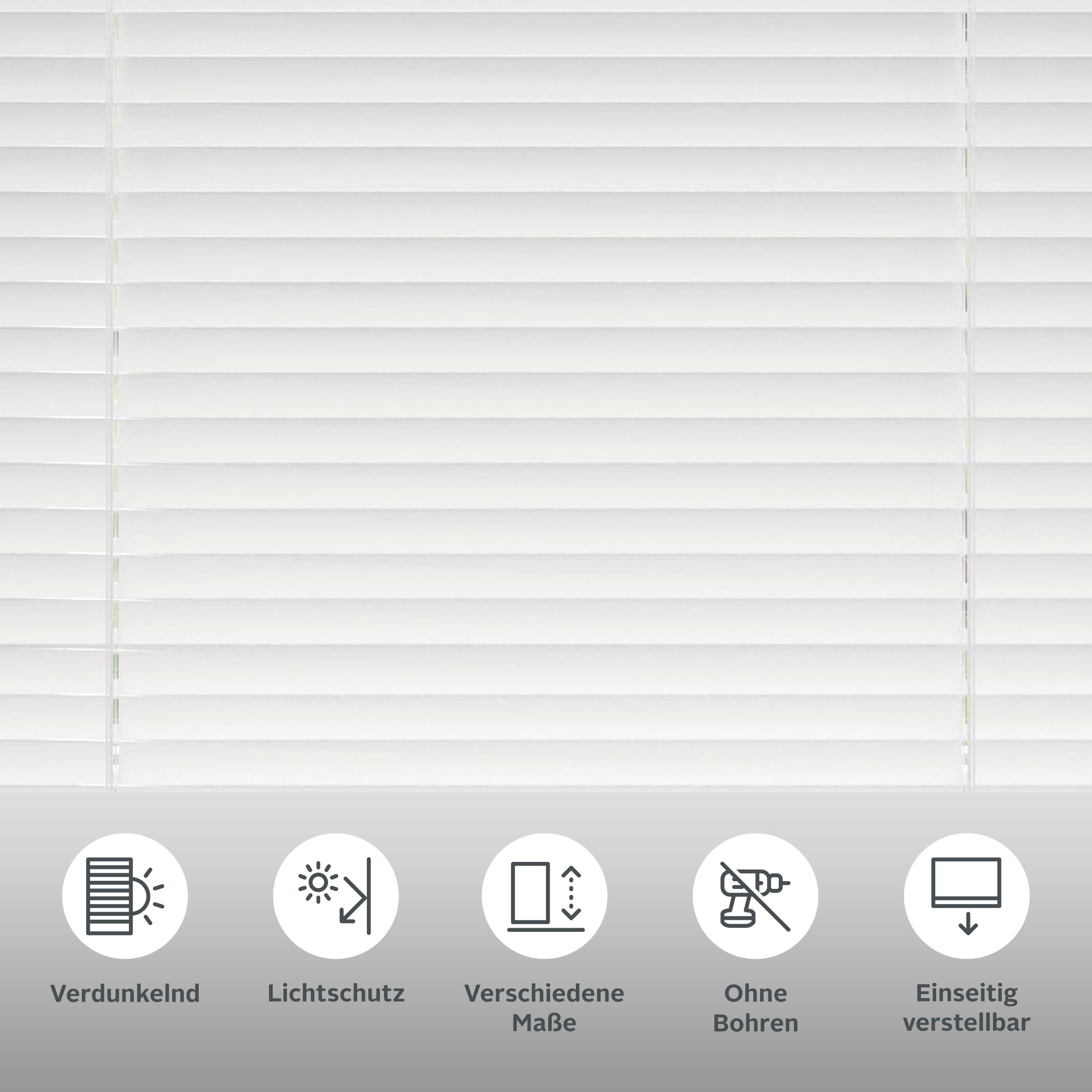 my home Jalousie ohne Bohren freihängend Aluminium, Klemmträger mit Festste günstig online kaufen