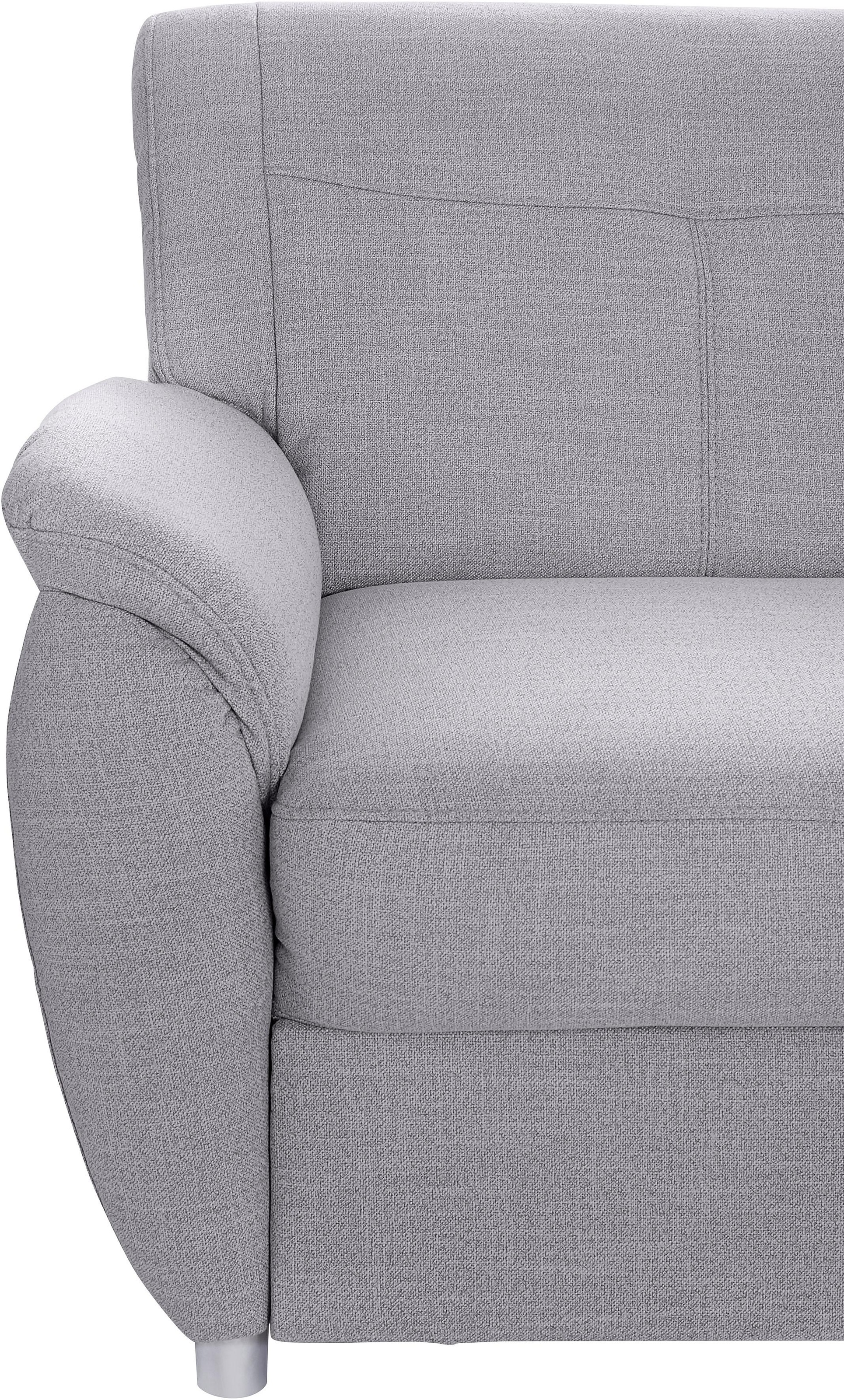 sit&more Ecksofa »Sonoma L-Form«, wahlweise mit Bettfunktion und Bettkasten