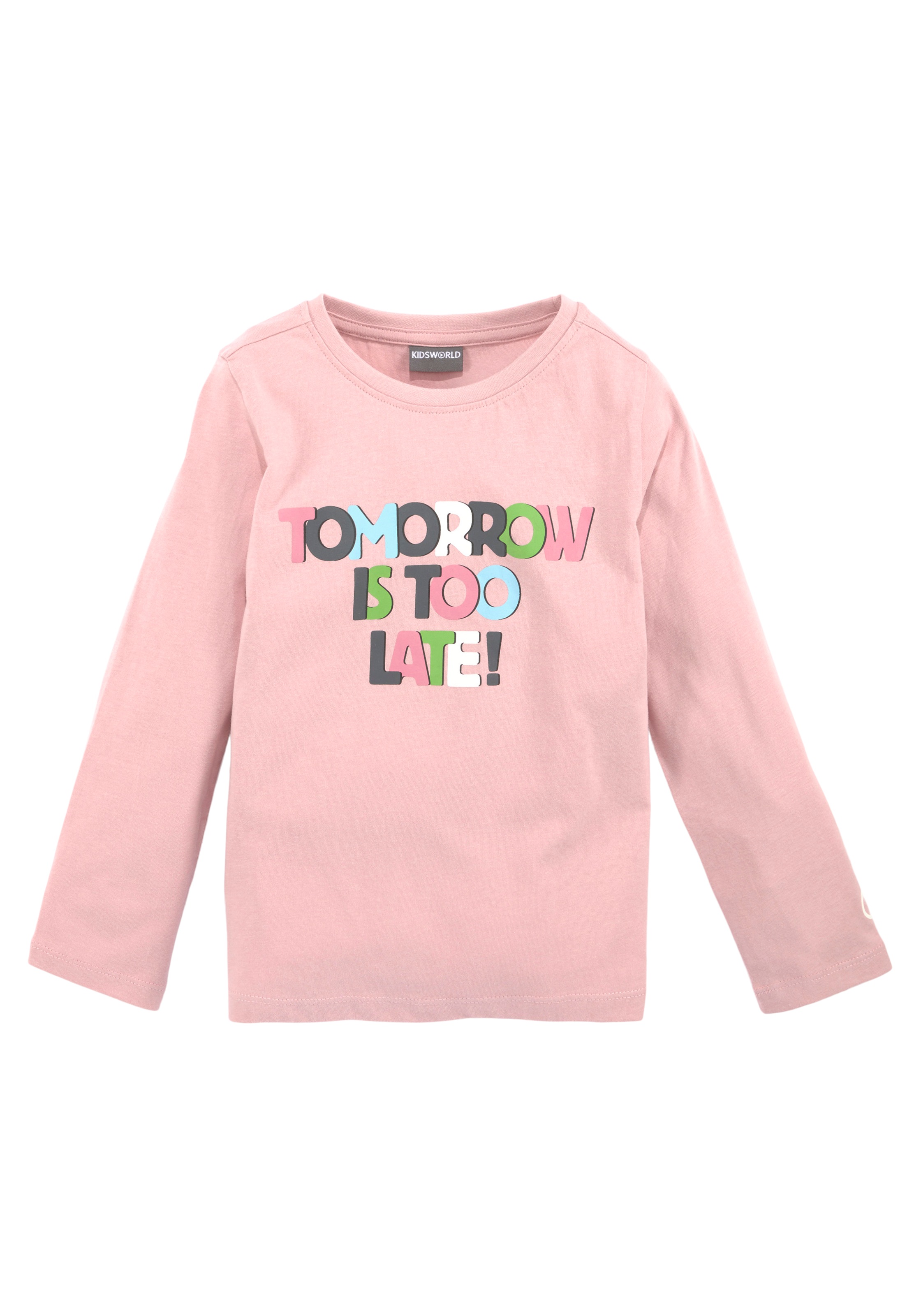 2 »Tomorrow KIDSWORLD now!«, BAUR | Form tlg.), Basic Langarmshirt (Packung, bestellen starts