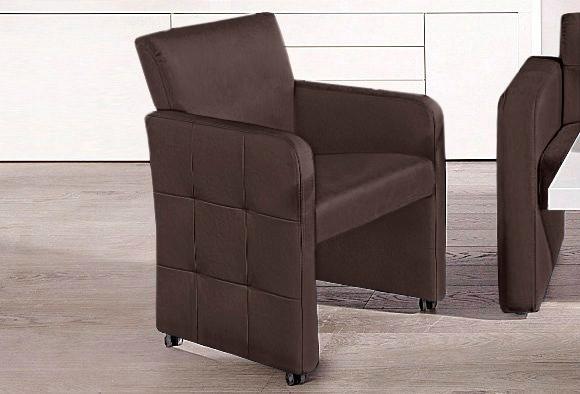 exxpo - sofa fashion Esszimmersessel "Barista, Loungesessel auf Rollen mit günstig online kaufen