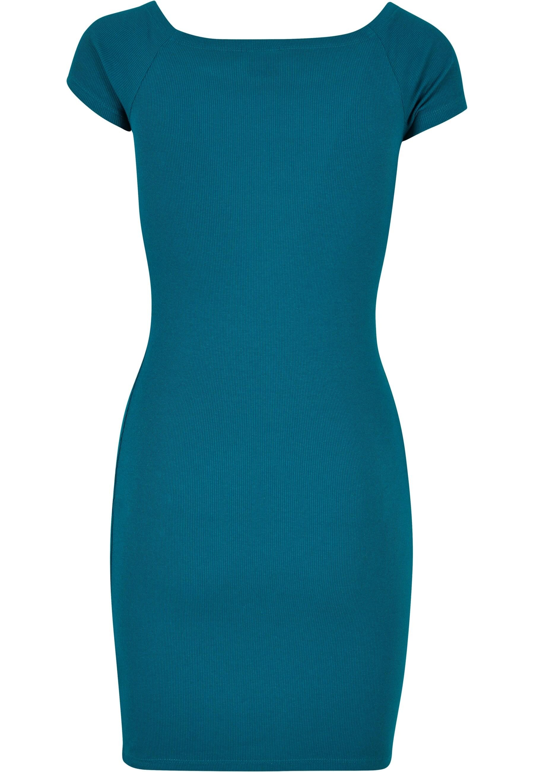 URBAN CLASSICS Shirtkleid »Urban Classics Damen Ladies Off Shoulder Rib Dress«, (1 tlg.)