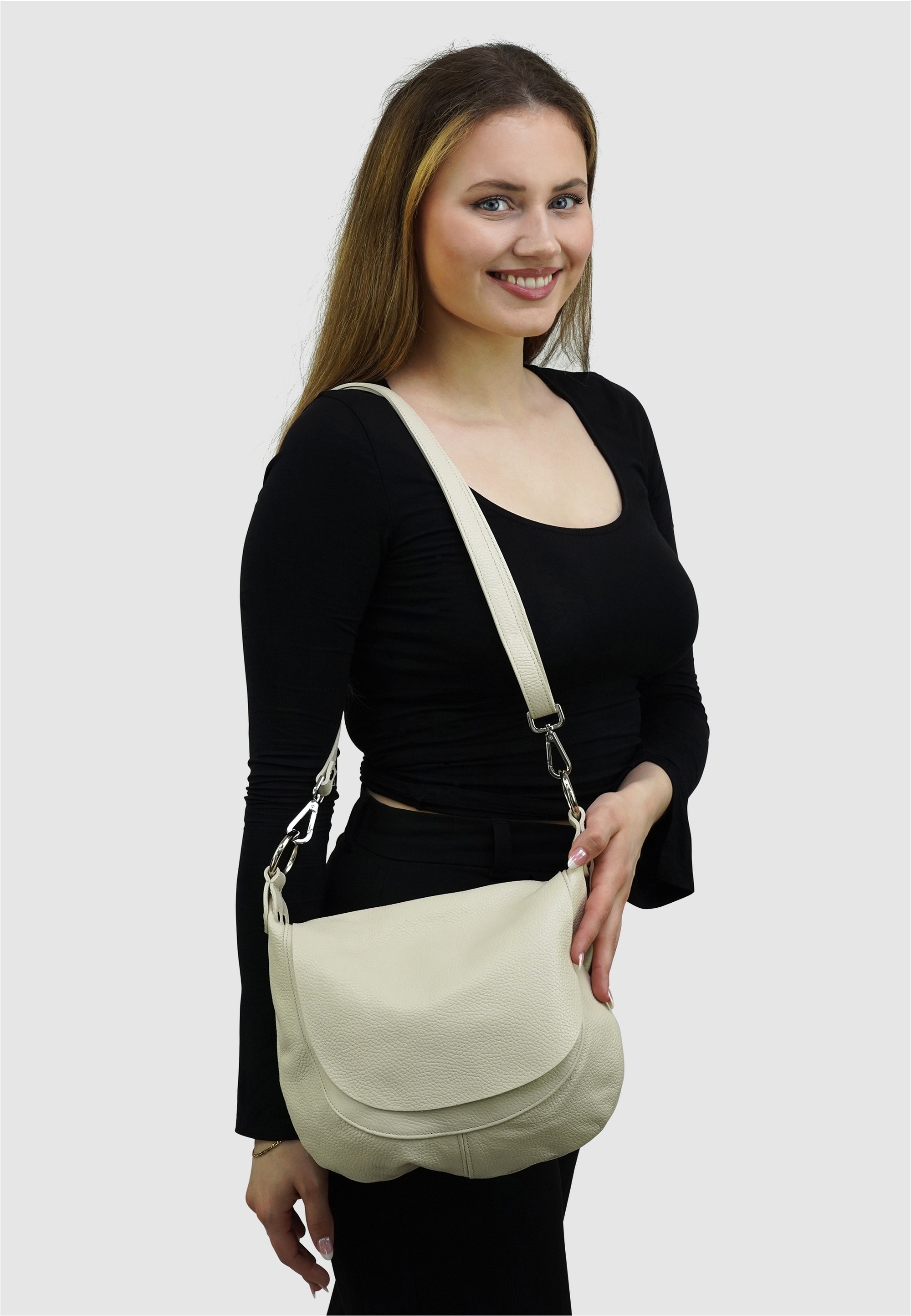 Harpa Schultertasche »KLEA« aus echtem Leder