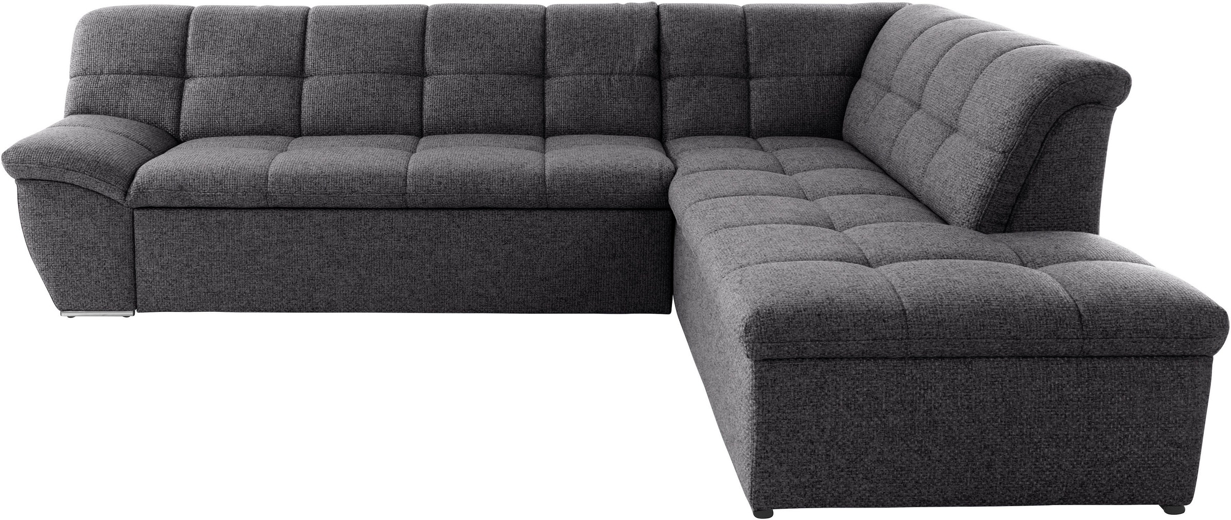 DOMO collection Ecksofa »Lagoa, moderne Sitzheftung, bequem und komfortabel, L-Form«, wahlweise mit Bettfunktion, frei im Raum stellbar, große Farbvielfalt