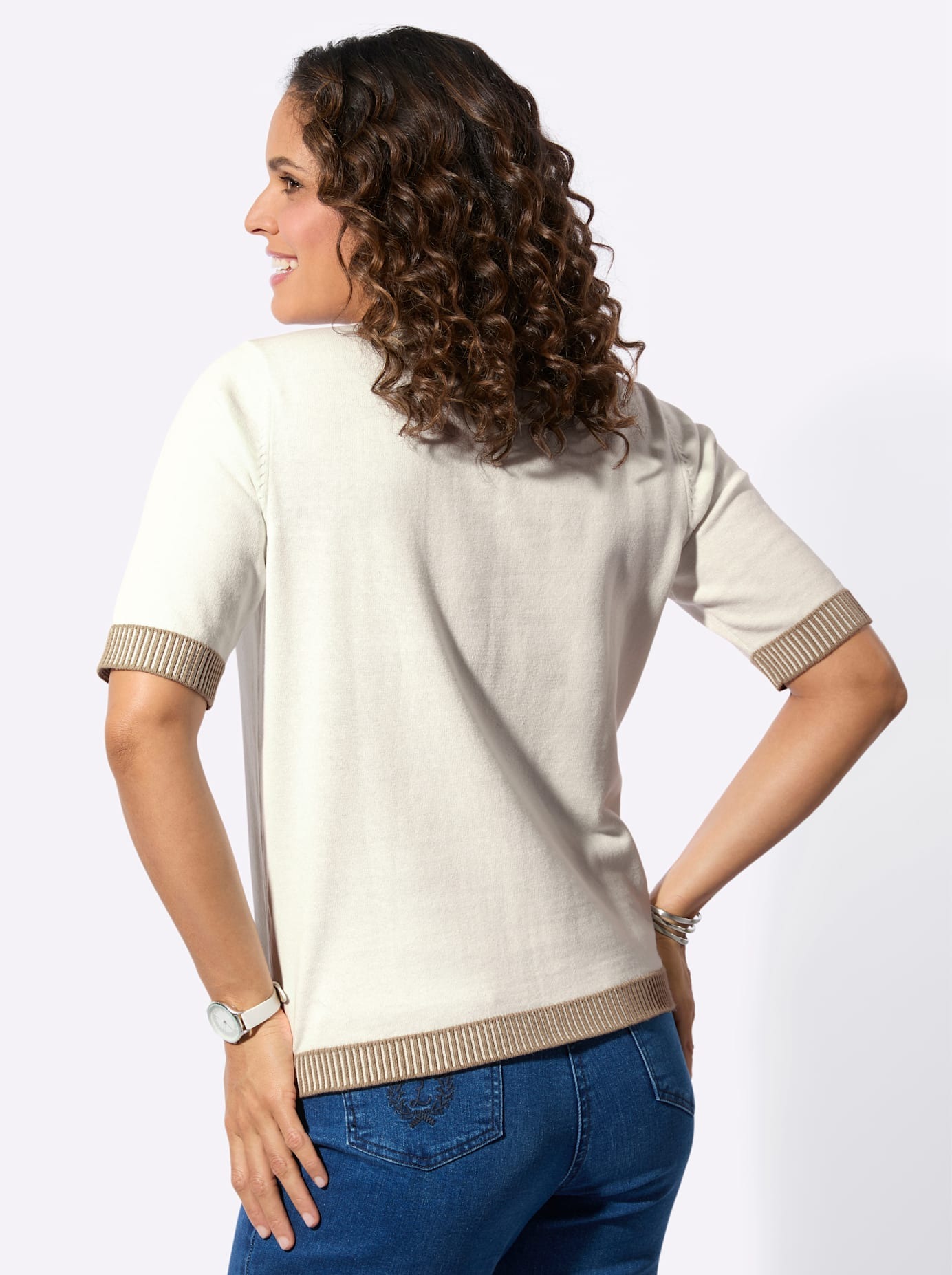 Casual Looks Kurzarmpullover "Kurzarm-Pullover" günstig online kaufen